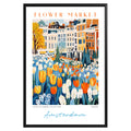 Amsterdam Netherlands Flower Market Poster - GroovyGrove