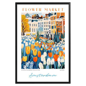 Amsterdam Netherlands Flower Market Poster - GroovyGrove