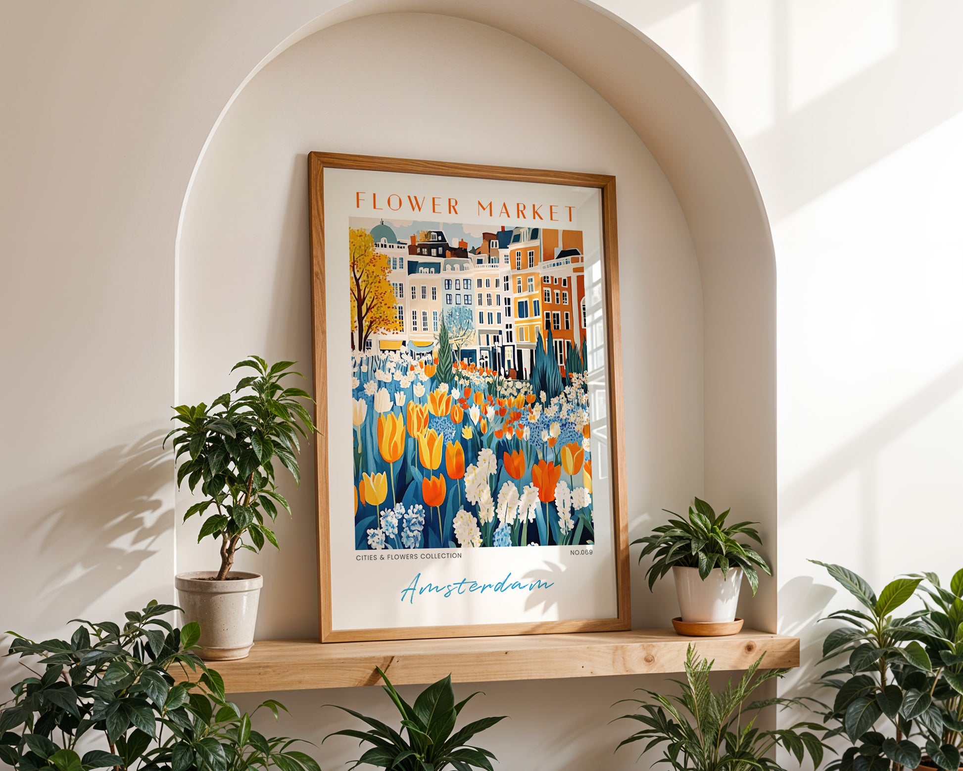 Amsterdam Netherlands Flower Market Poster - GroovyGrove