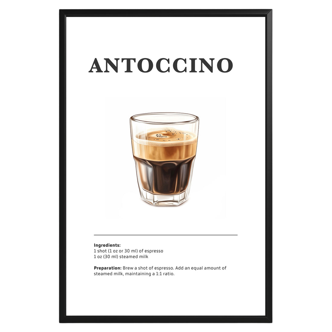 Antoccino Coffee Recipe Poster - GroovyGrove