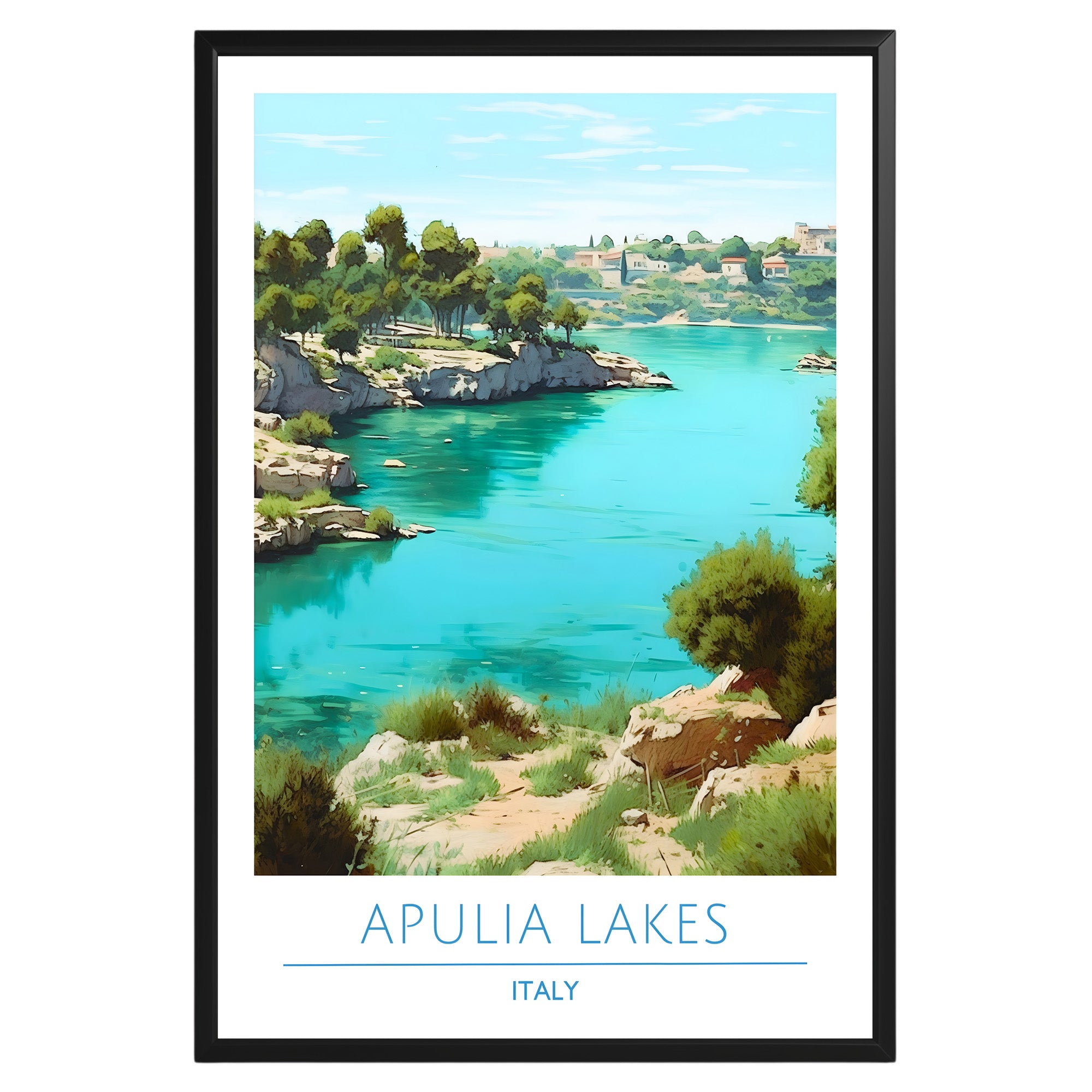 Apulia Lakes Italy Poster - GroovyGrove