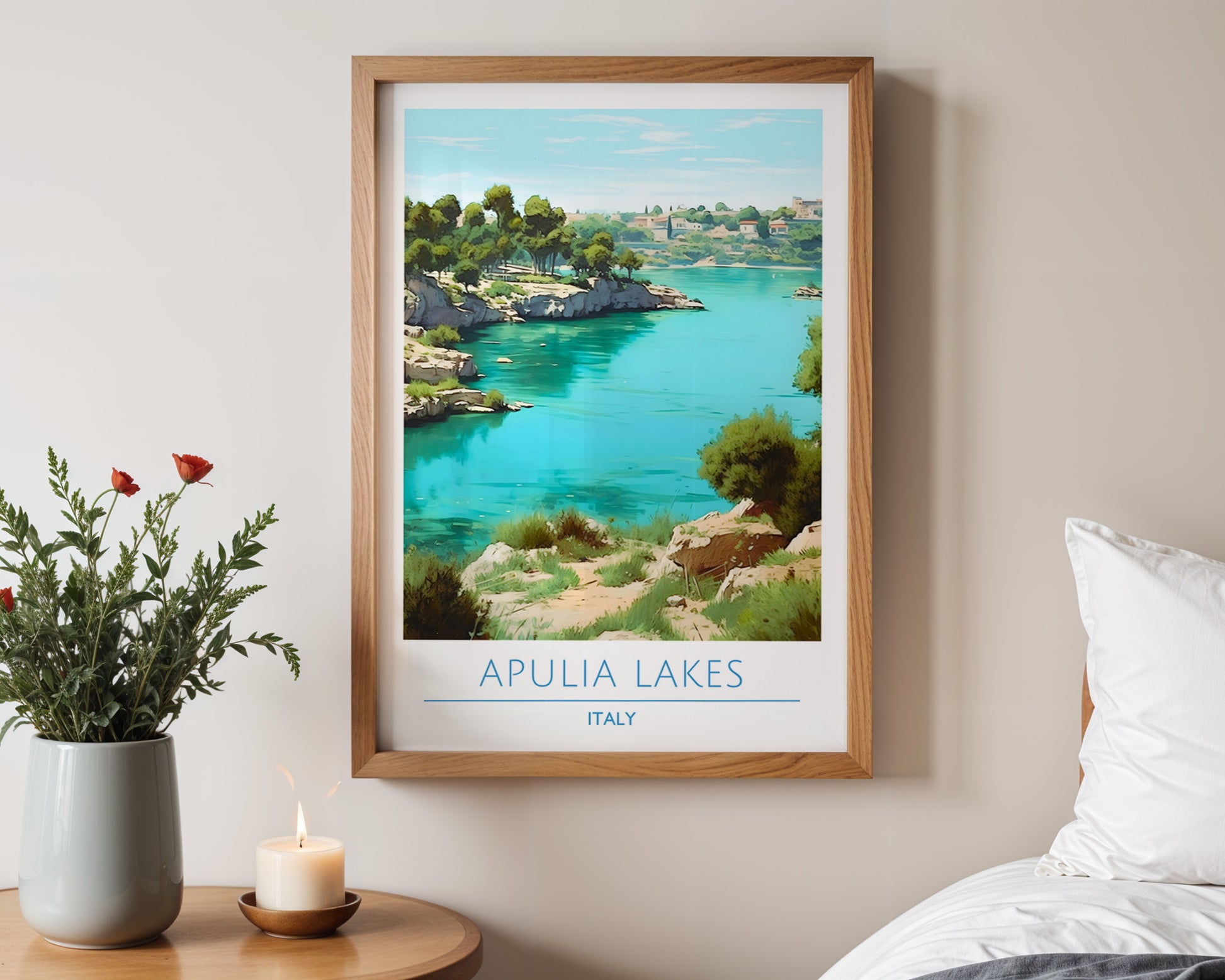 Apulia Lakes Italy Poster - GroovyGrove