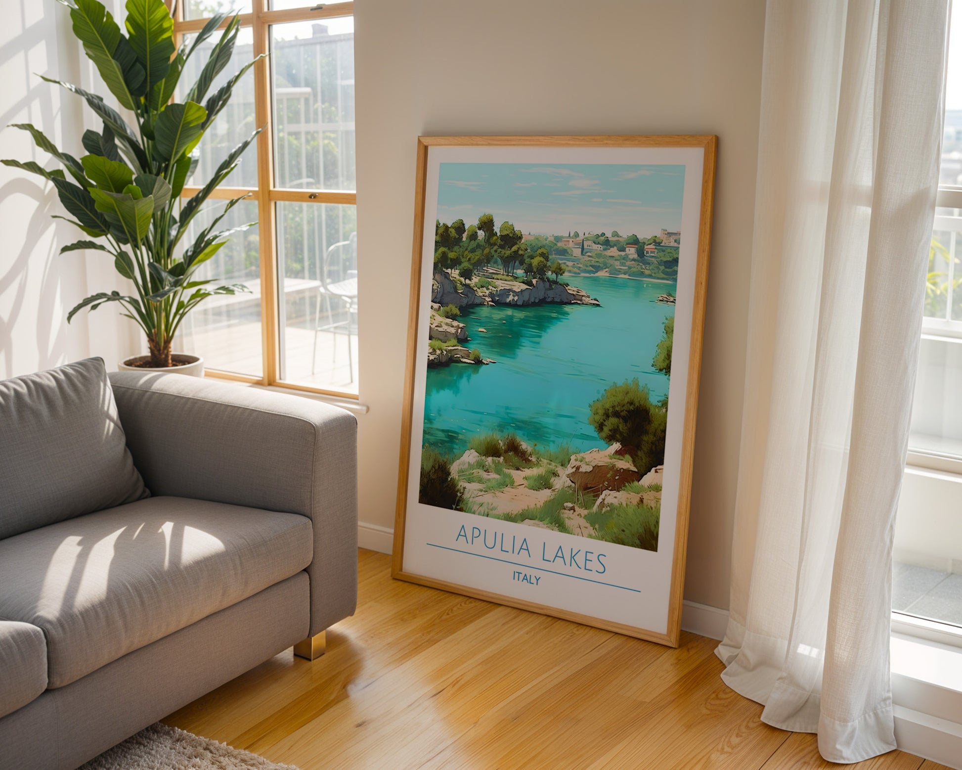 Apulia Lakes Italy Poster - GroovyGrove