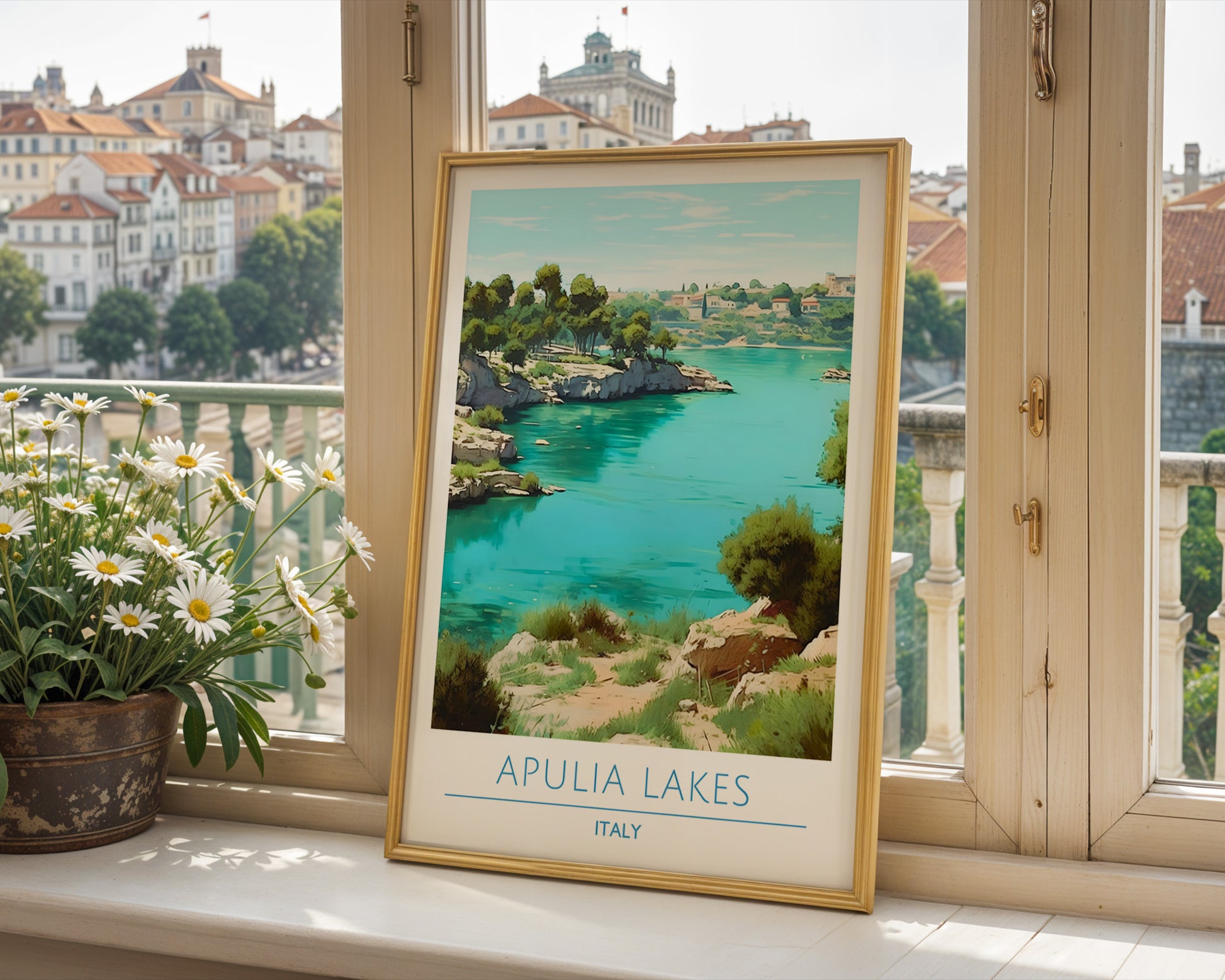 Apulia Lakes Italy Poster - GroovyGrove