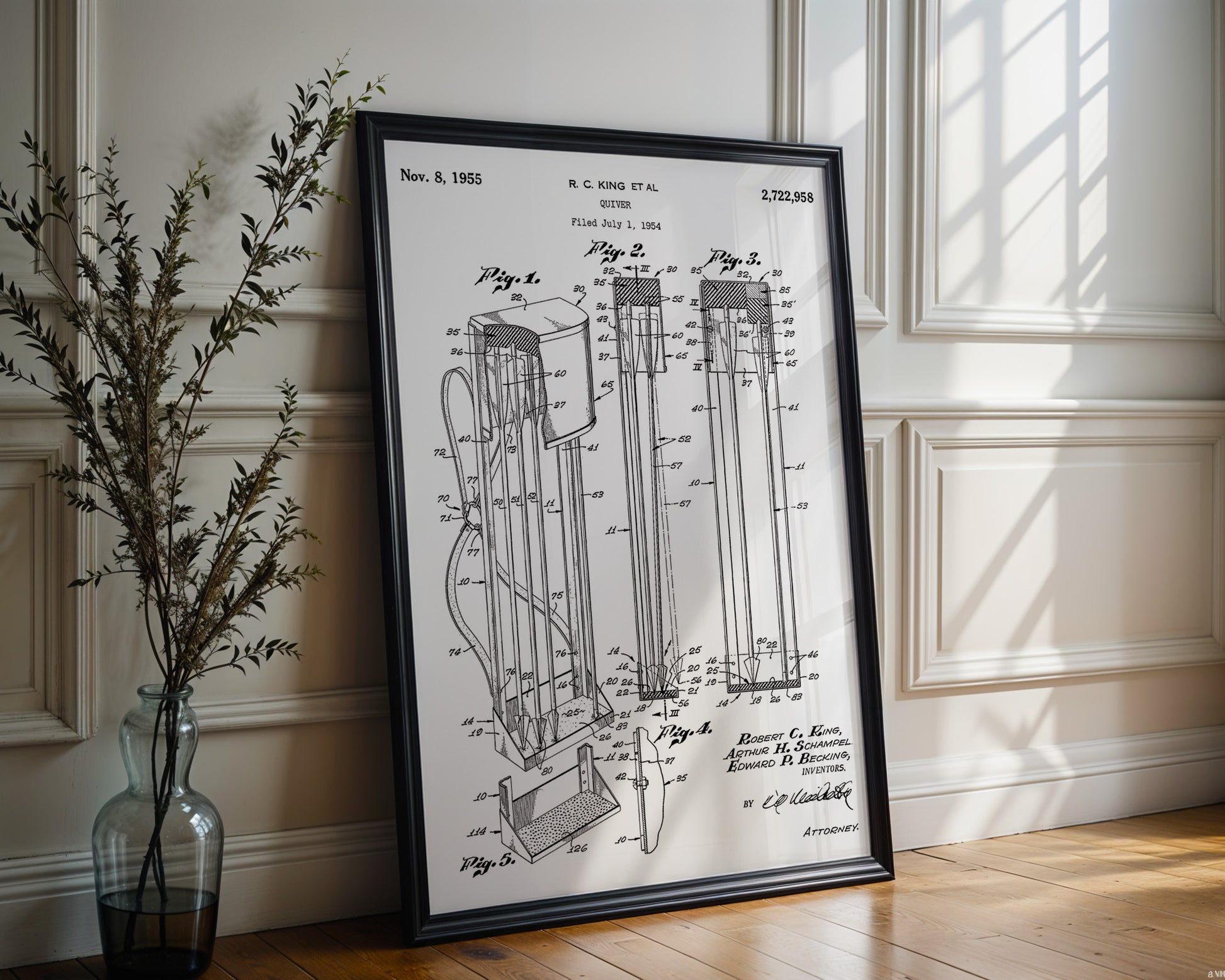 Archer's Quiver 1955 Patent Poster - GroovyGrove