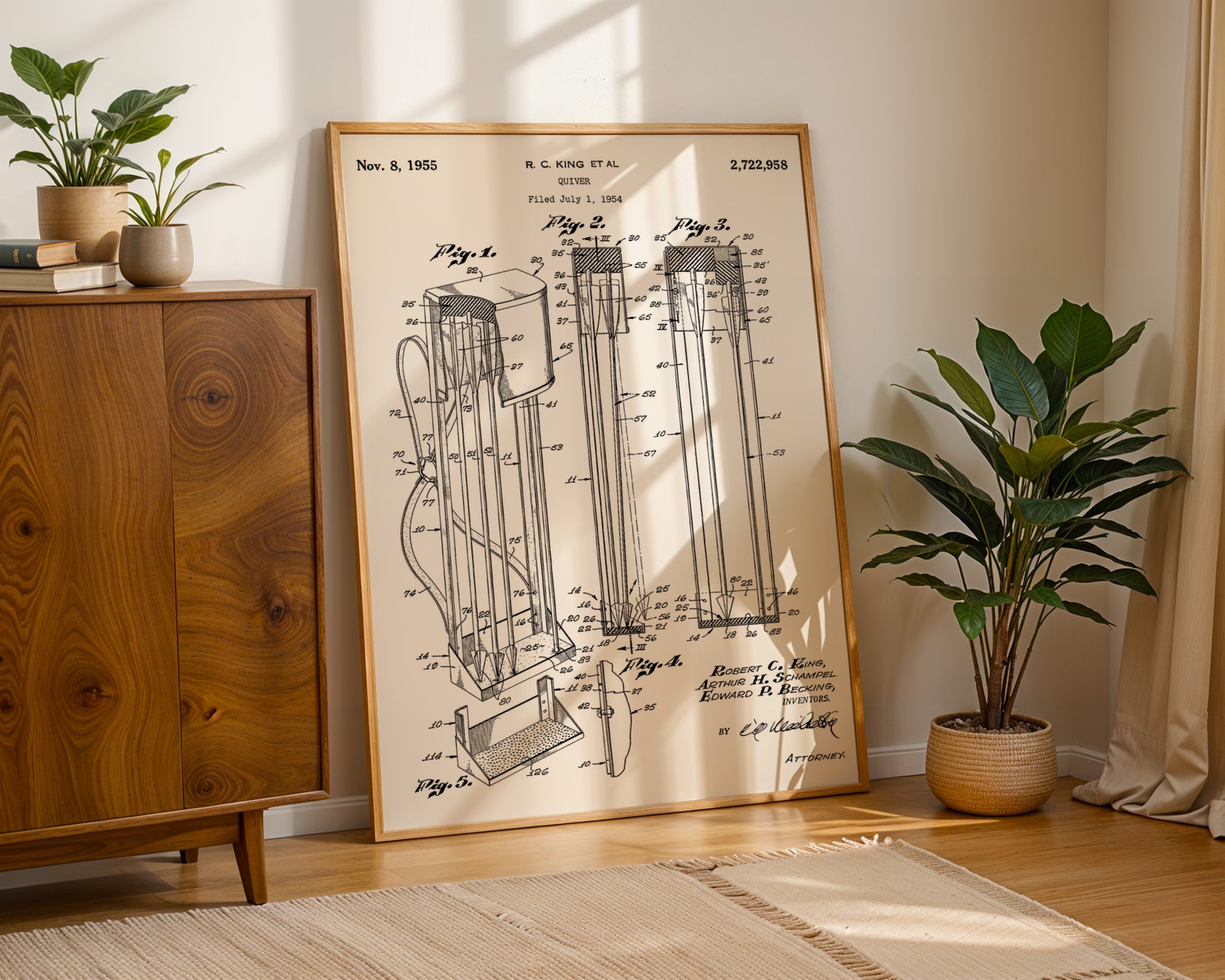 Archer's Quiver 1955 Patent Poster - GroovyGrove