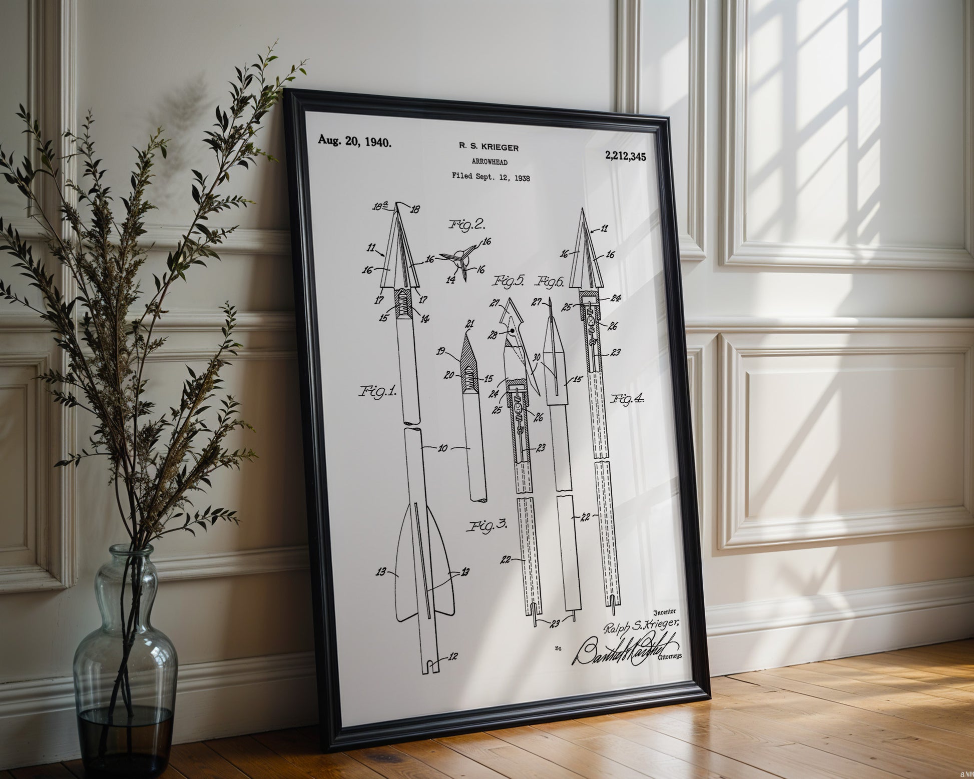 Archery Arrowhead 1940 Patent Poster - GroovyGrove