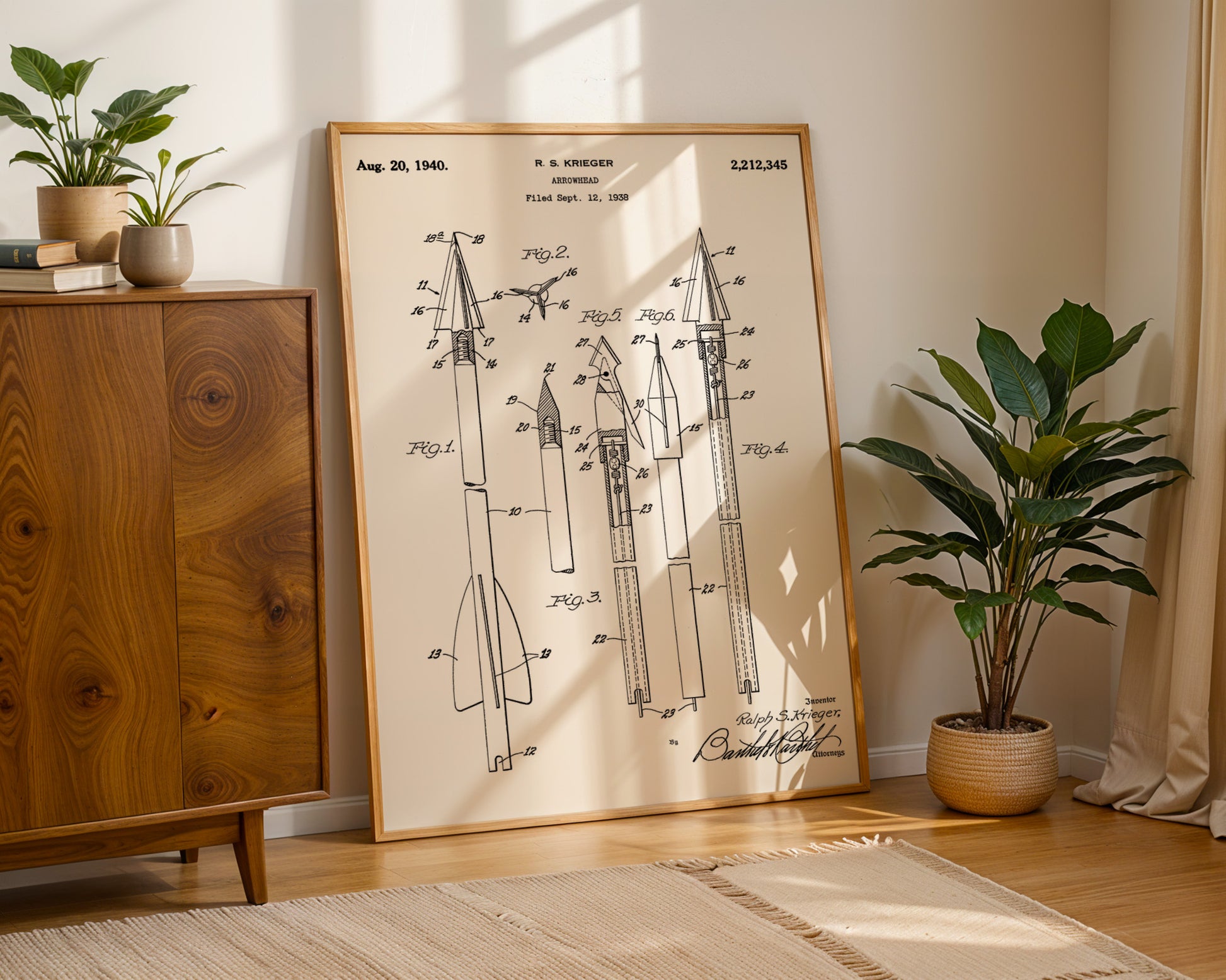 Archery Arrowhead 1940 Patent Poster - GroovyGrove