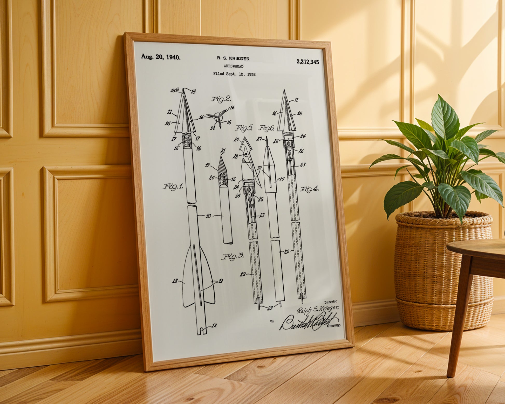 Archery Arrowhead 1940 Patent Poster - GroovyGrove