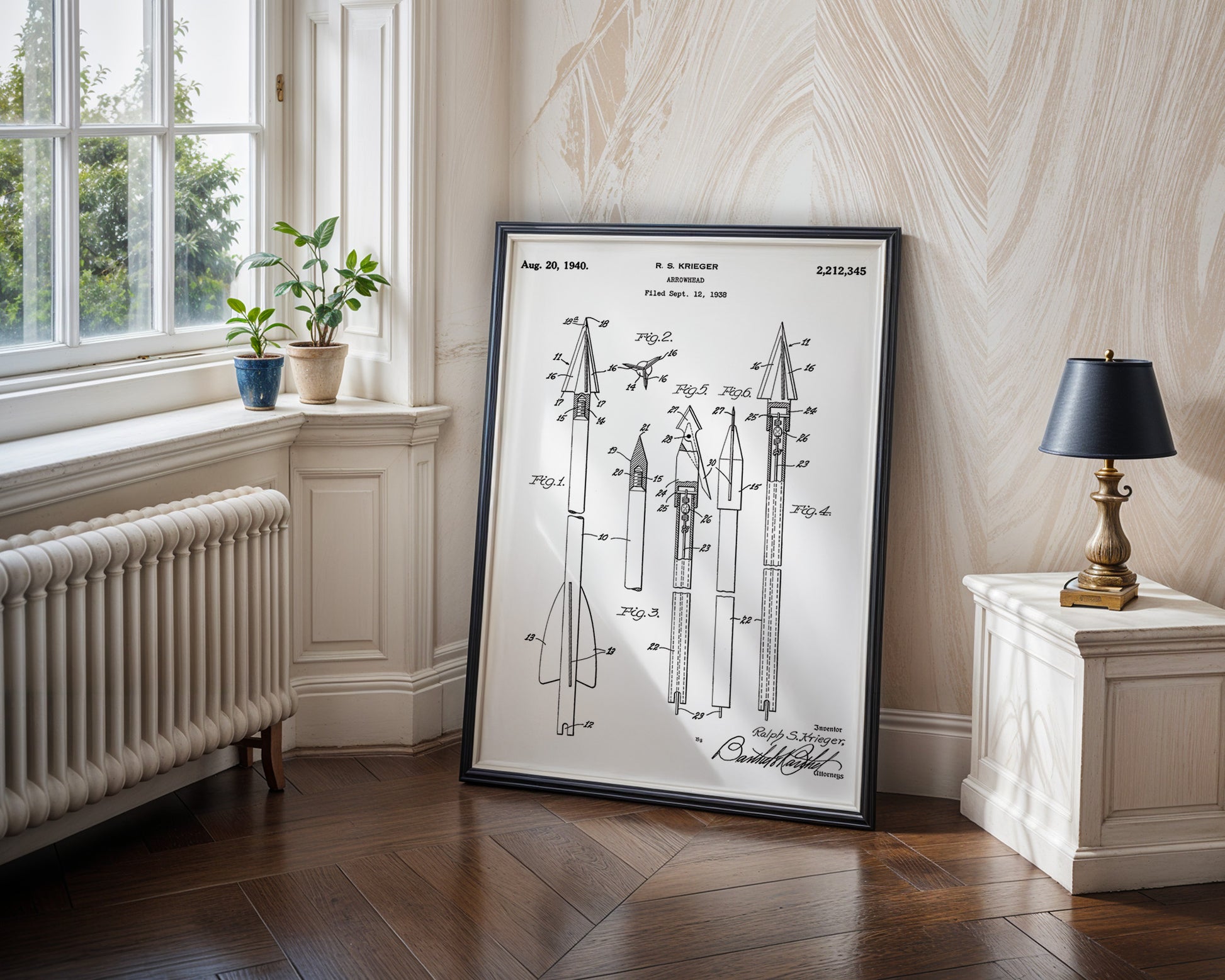 Archery Arrowhead 1940 Patent Poster - GroovyGrove