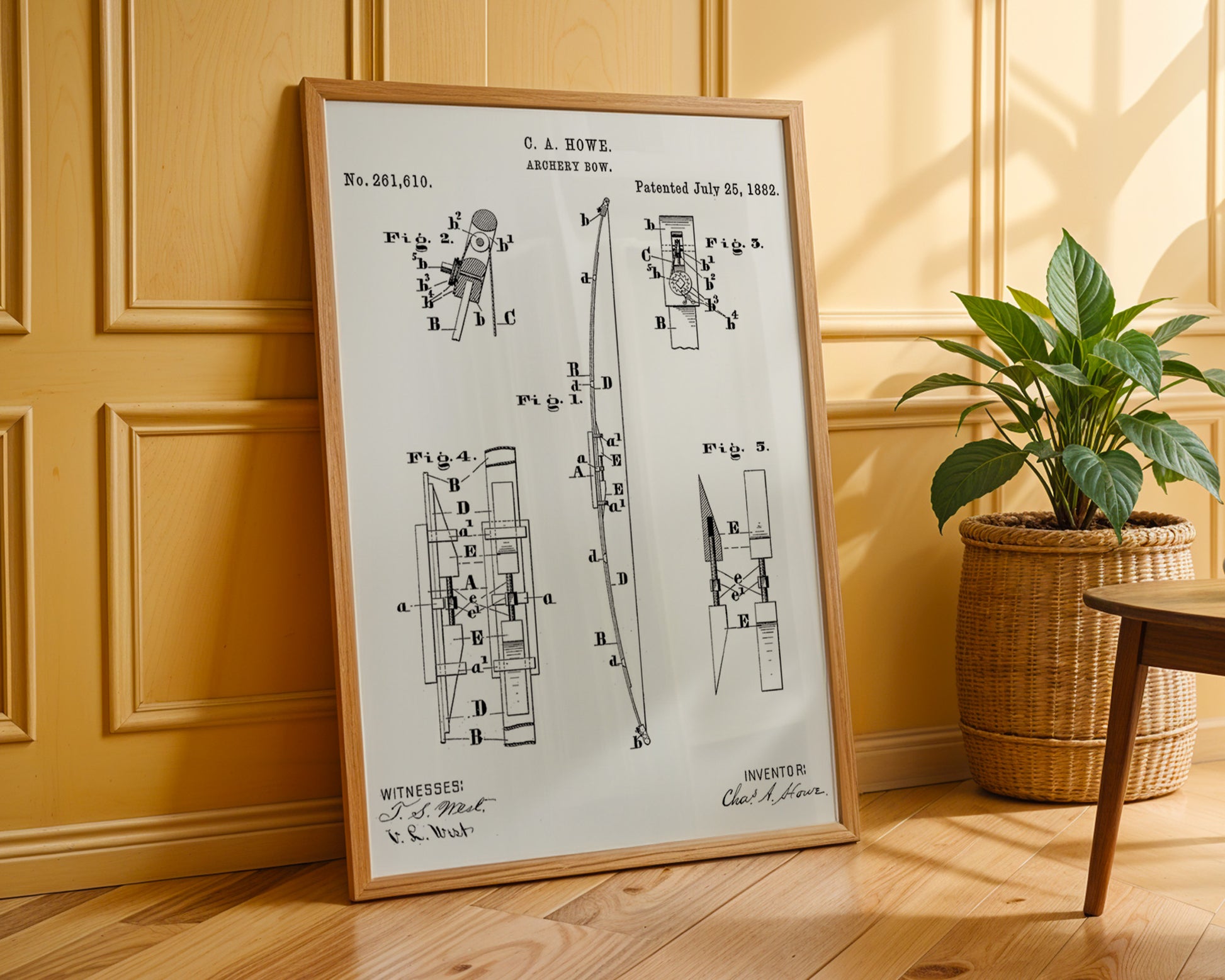 Archery Bow 1882 Patent Poster - GroovyGrove