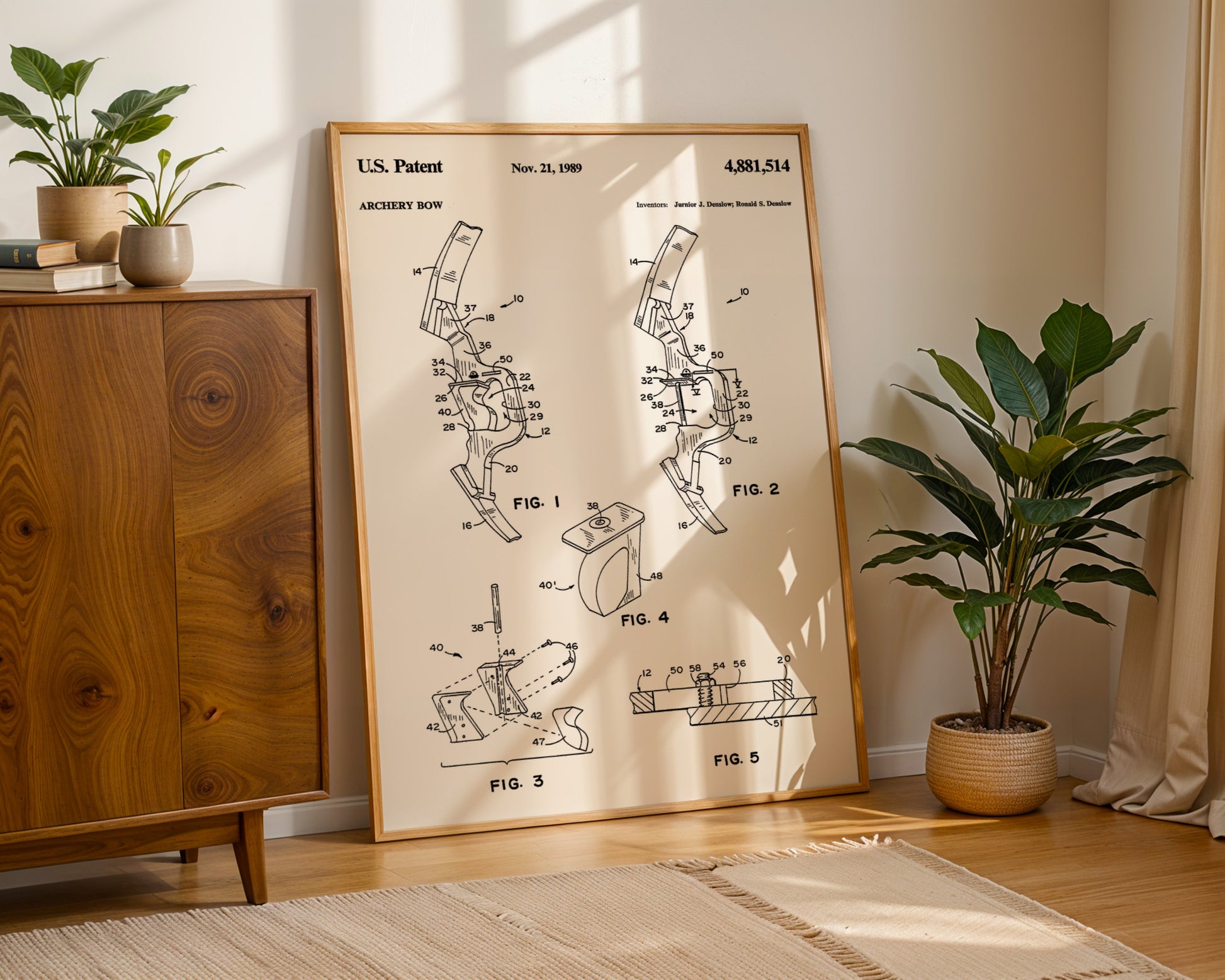 Archery Bow 1989 Patent Poster - GroovyGrove