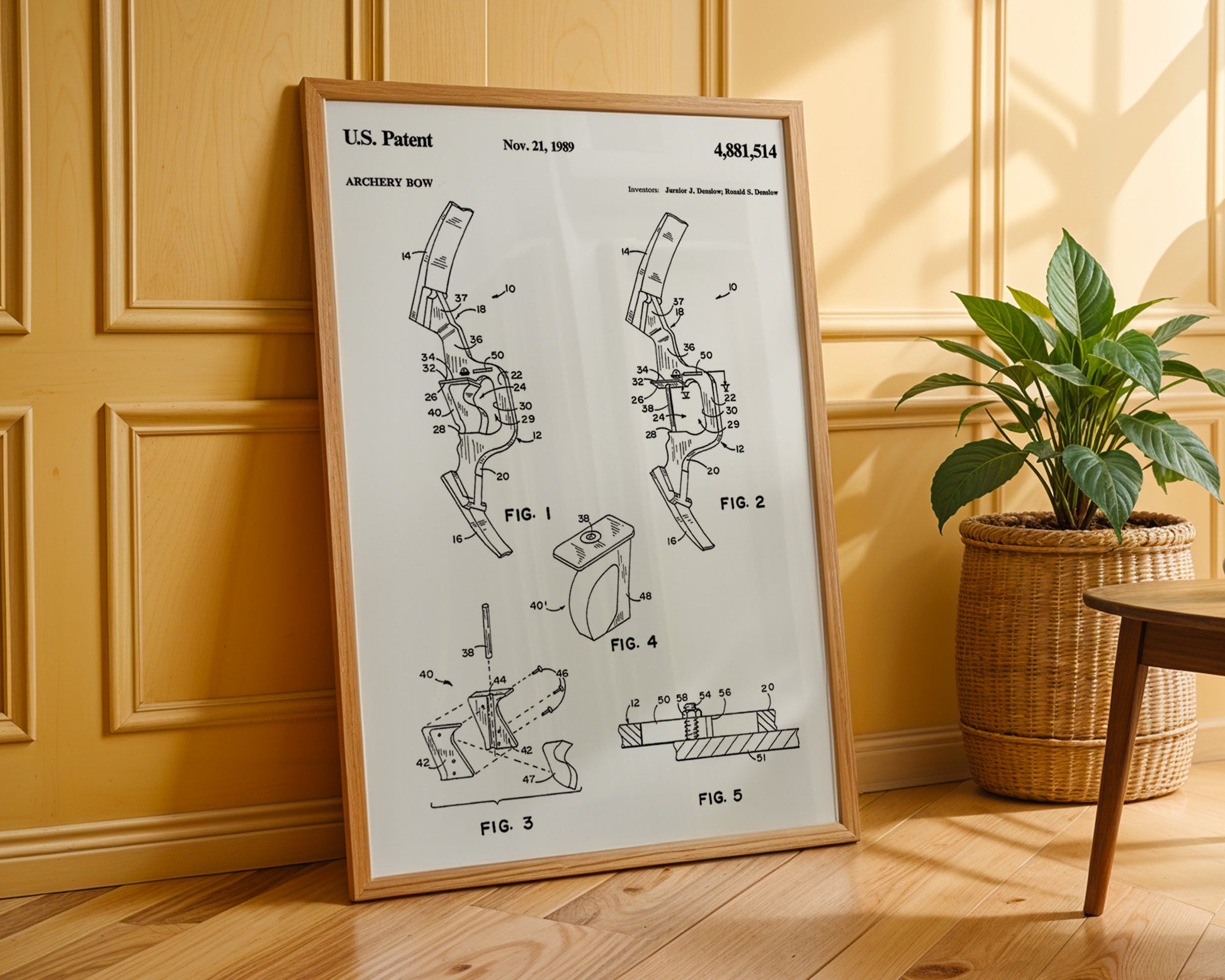 Archery Bow 1989 Patent Poster - GroovyGrove