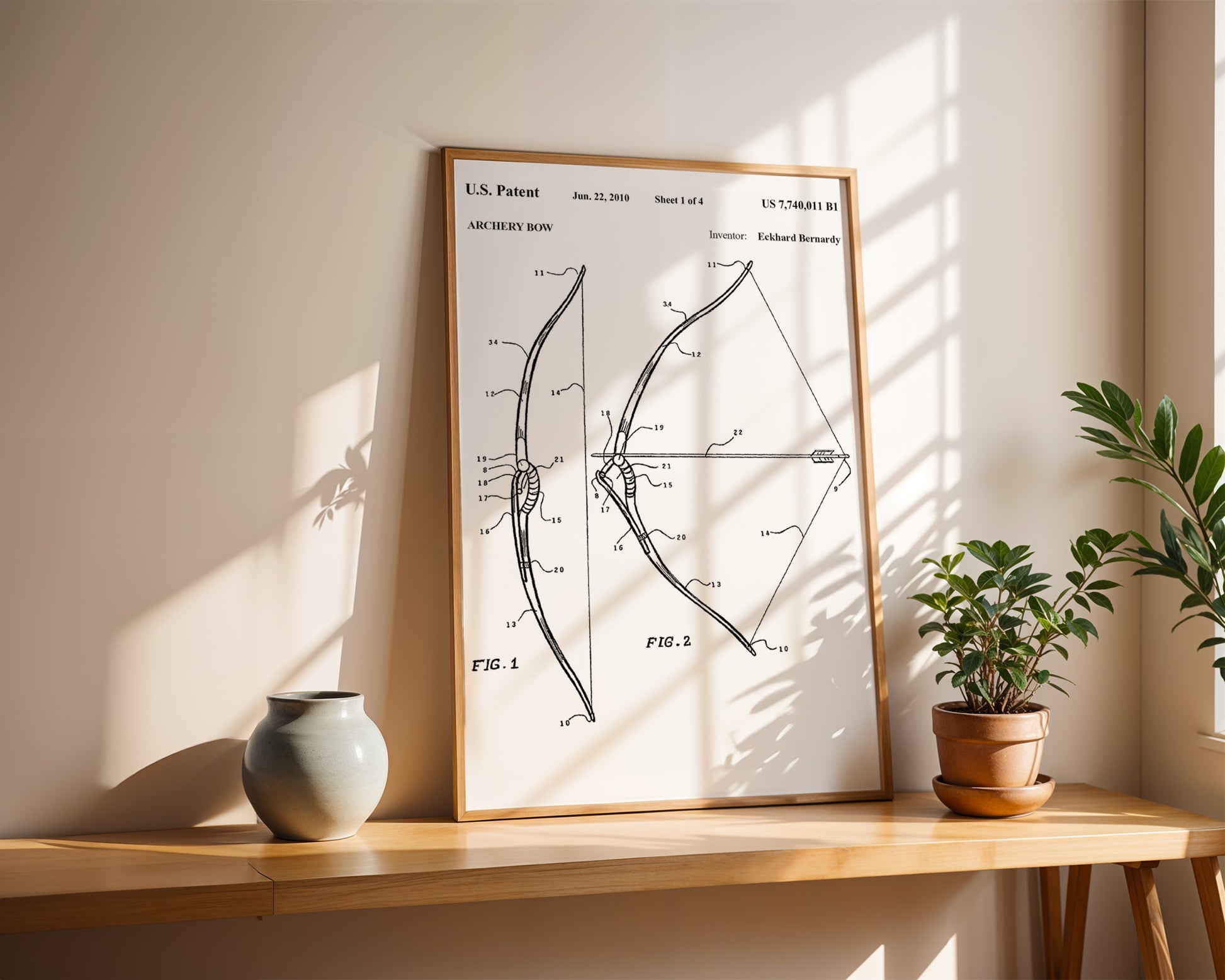 Archery Bow 2010 Patent Poster - GroovyGrove