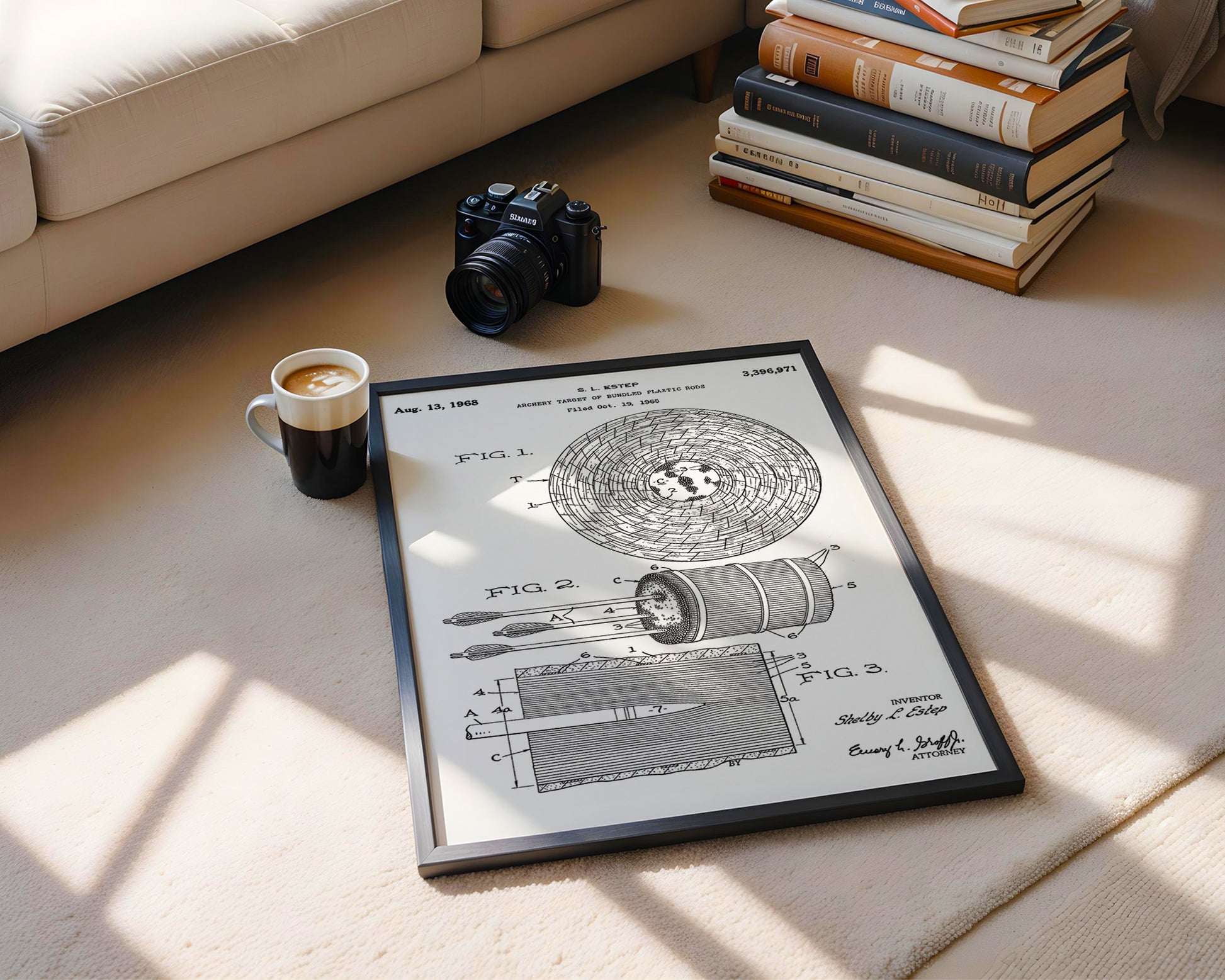 Archery Target 1968 Patent Poster - GroovyGrove