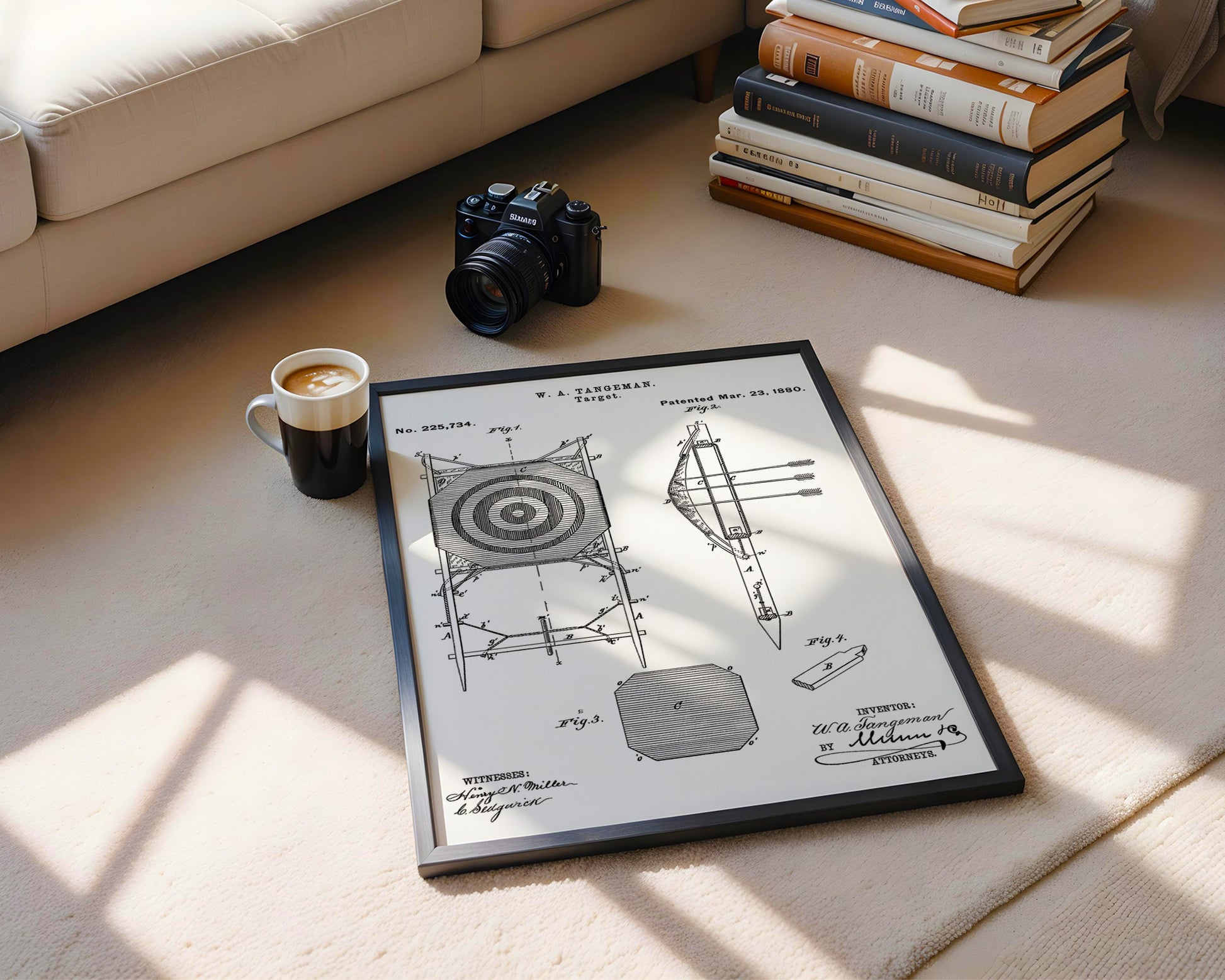 Archery Target 1880 Patent Poster - GroovyGrove