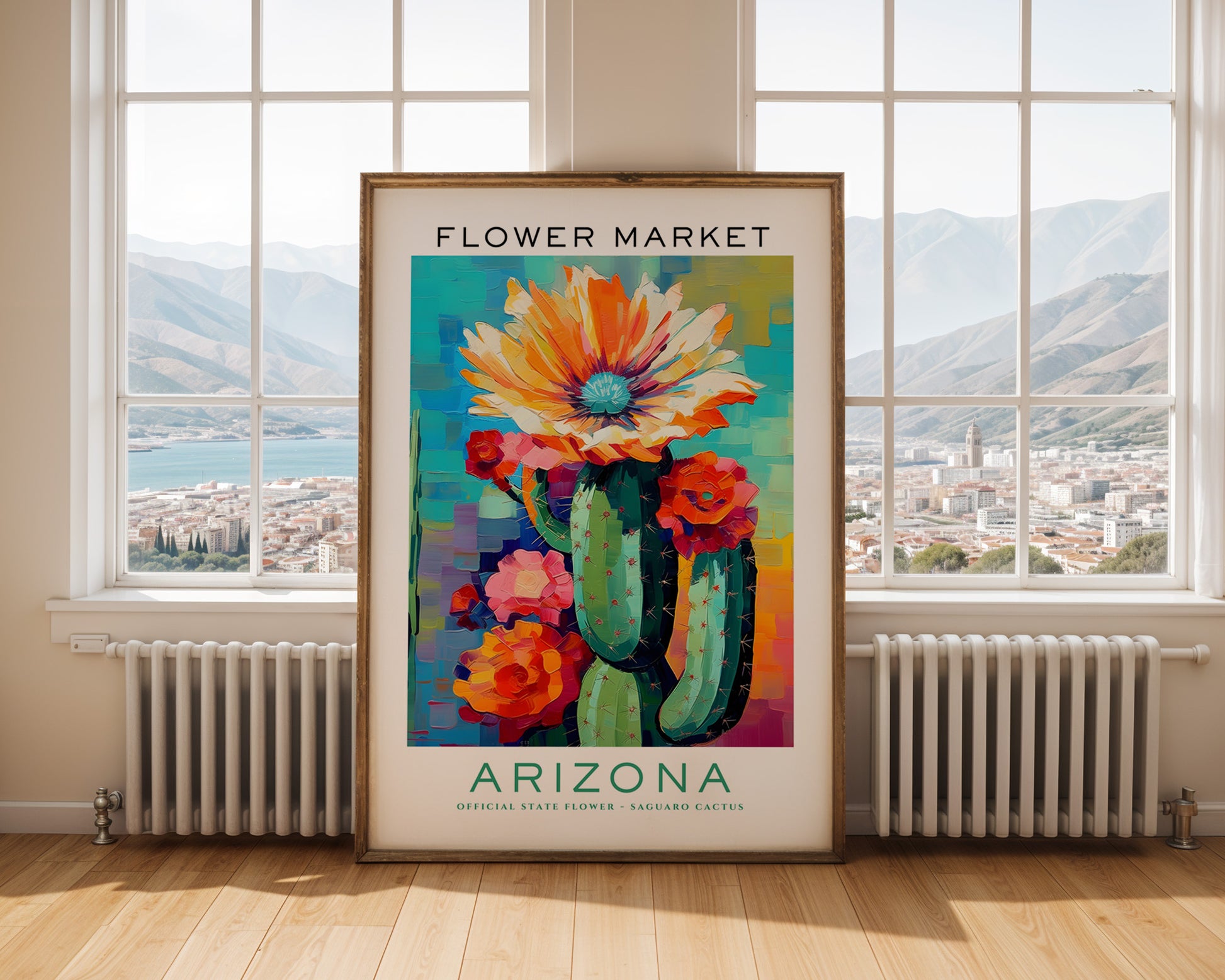 Arizona State Flower Market Poster - GroovyGrove