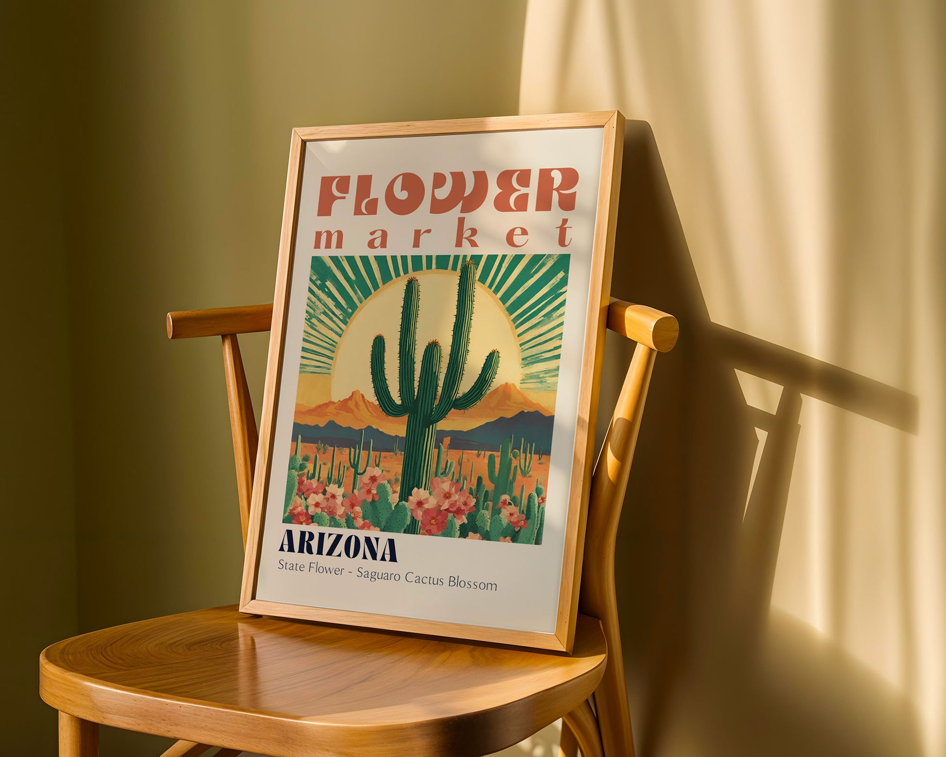 Arizona Flower Market Vintage Poster - GroovyGrove