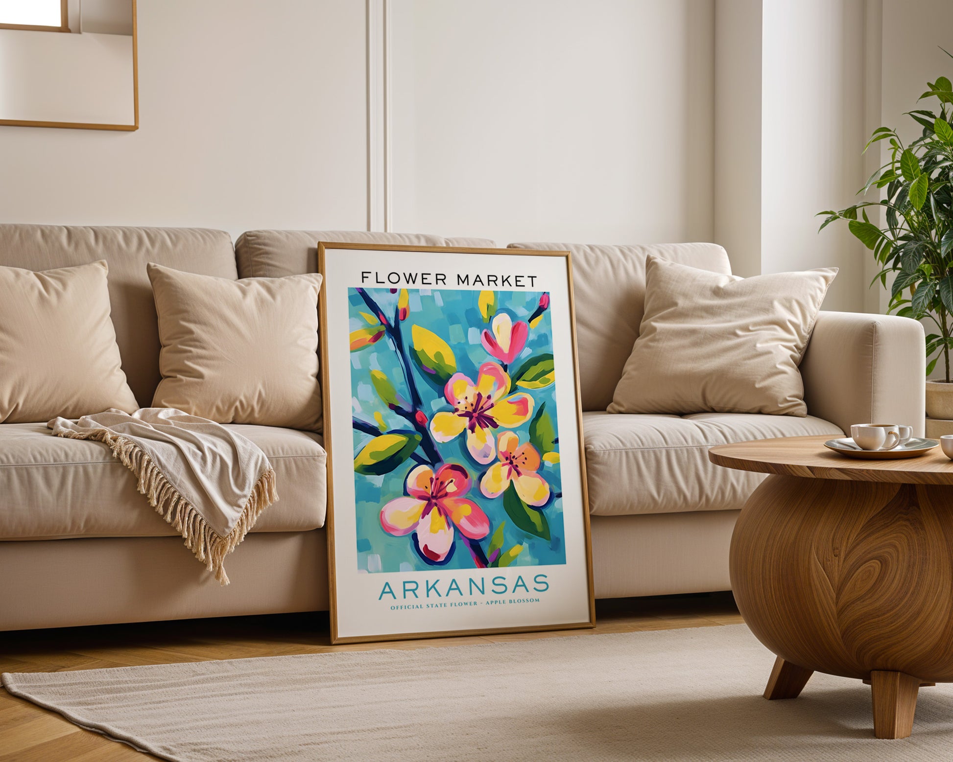 Arkansas State Flower Market Poster - GroovyGrove