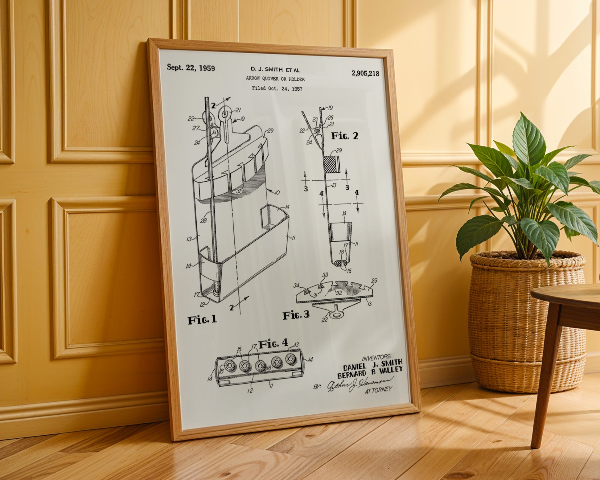 Arrow Quiver 1959 Patent Poster - GroovyGrove