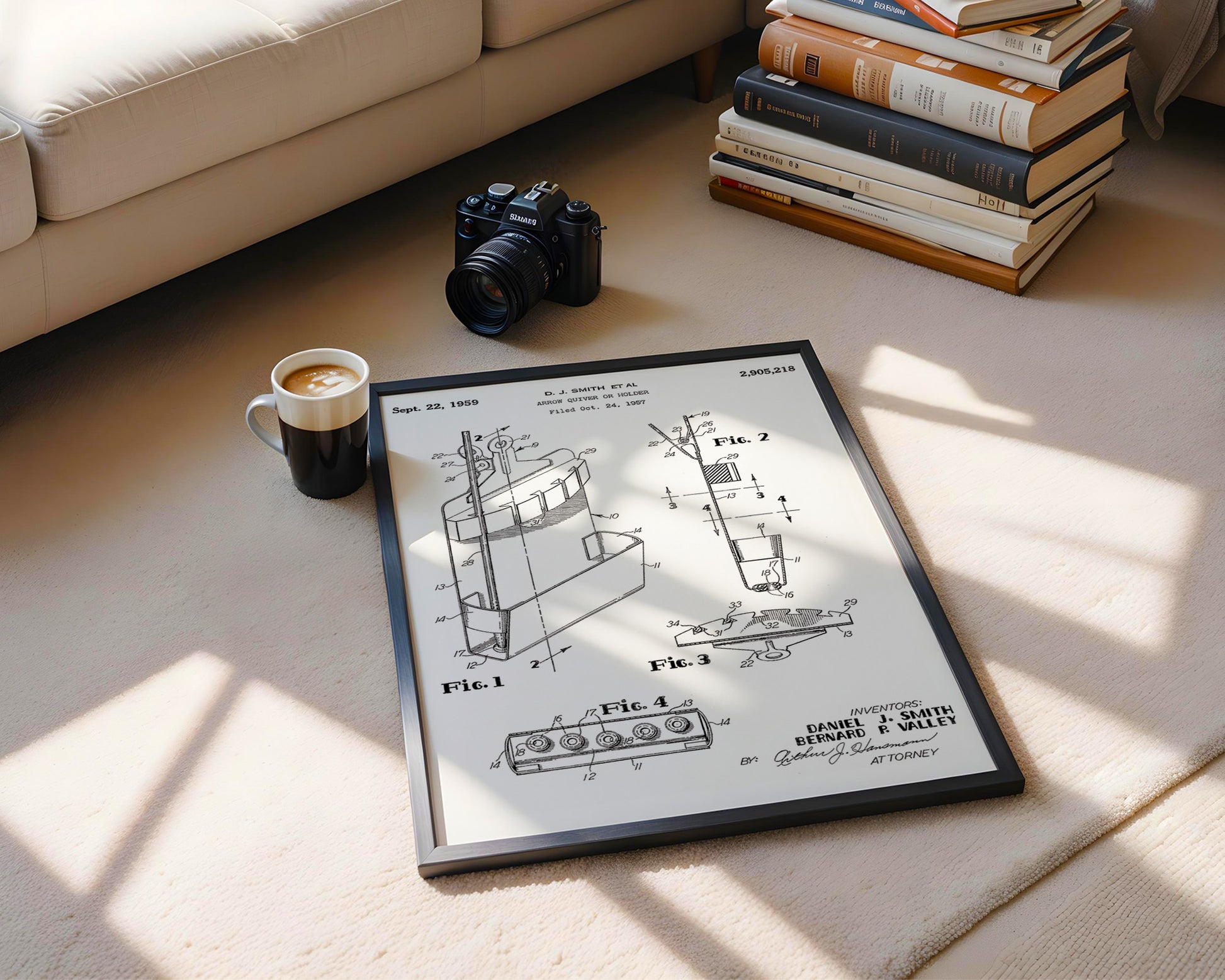 Arrow Quiver 1959 Patent Poster - GroovyGrove