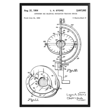 Astronomy Navigation Device 1952 Patent Poster - GroovyGrove