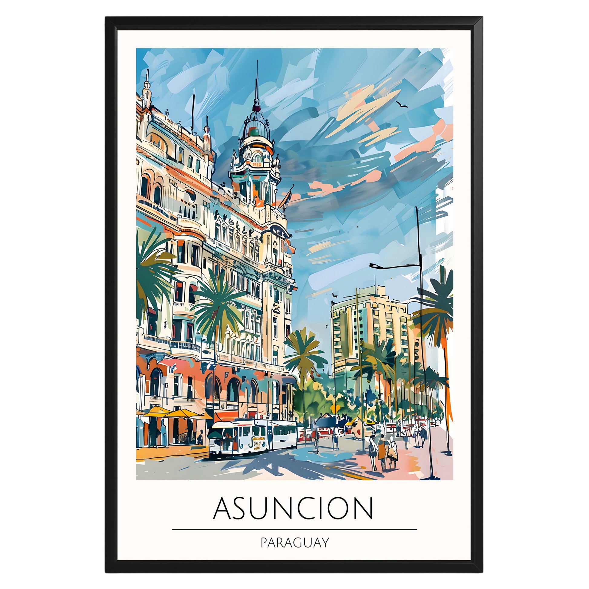 Asuncion Paraguay Travel Poster - GroovyGrove