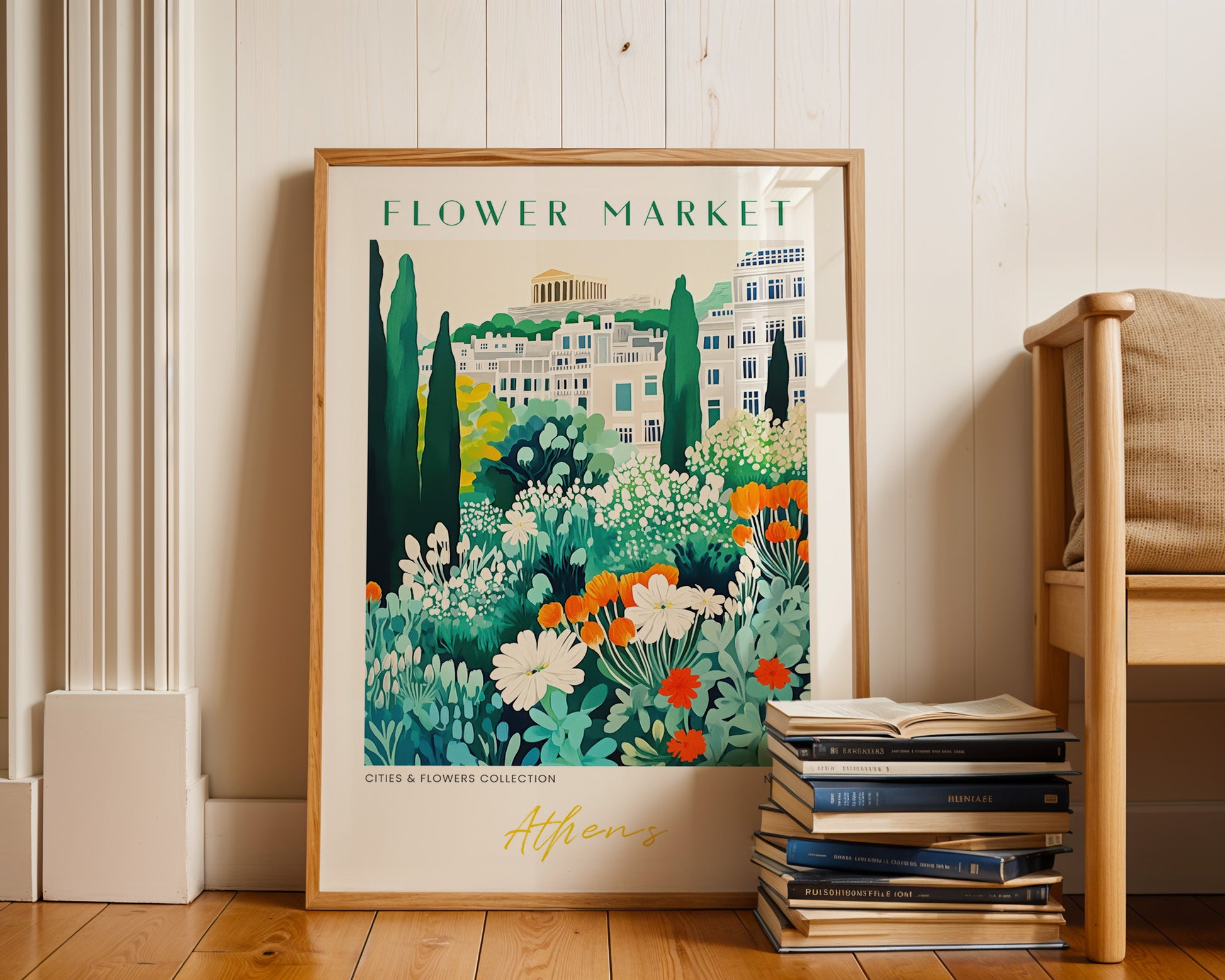 Athens Greece Flower Market Poster - GroovyGrove