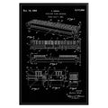 Auxiliary Piano Keyboard 1963 Patent Poster - GroovyGrove