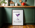 Aviation Cocktail Recipe Poster - GroovyGrove