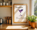 Aviation Cocktail Recipe Poster - GroovyGrove