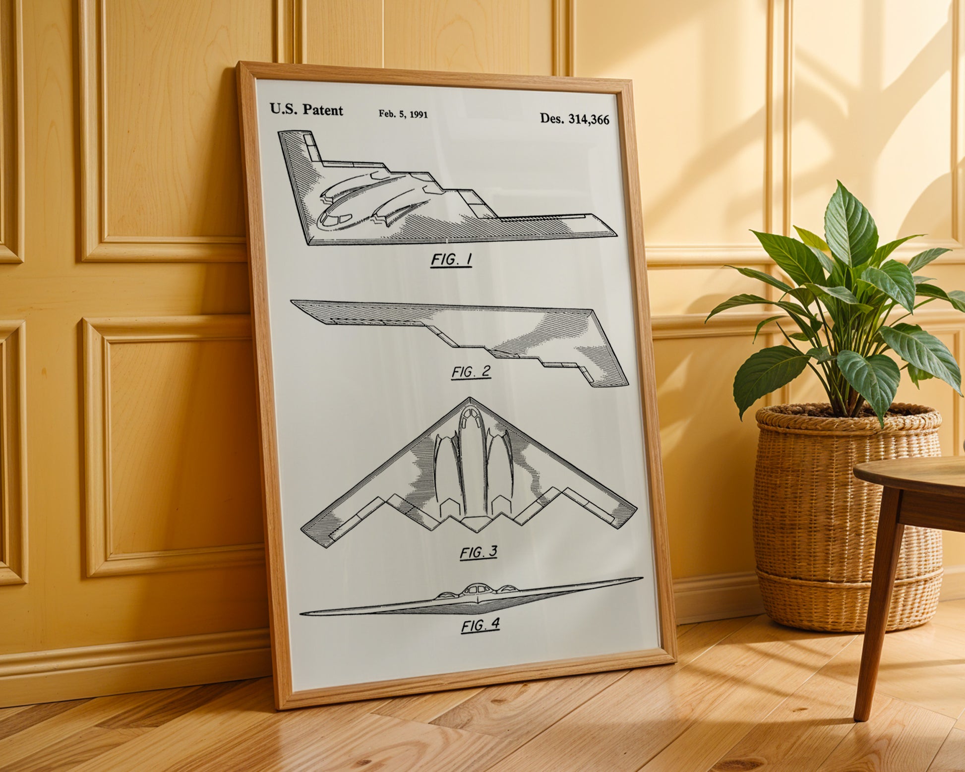 B2 Stealth Bomber 1991 Patent Poster - GroovyGrove