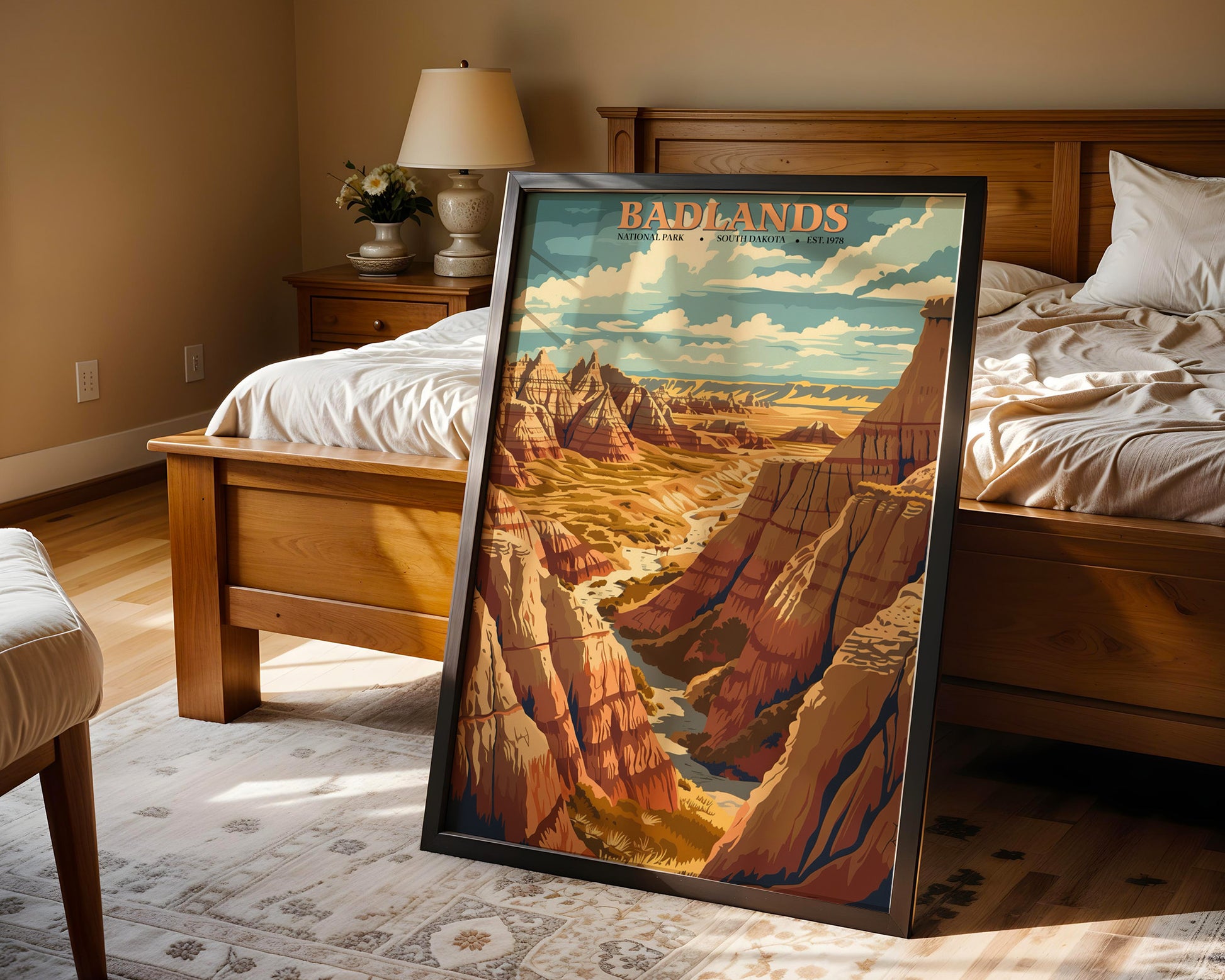 Badlands National Park Vintage Poster - GroovyGrove