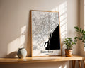 Barcelona Spain City Map Poster - GroovyGrove