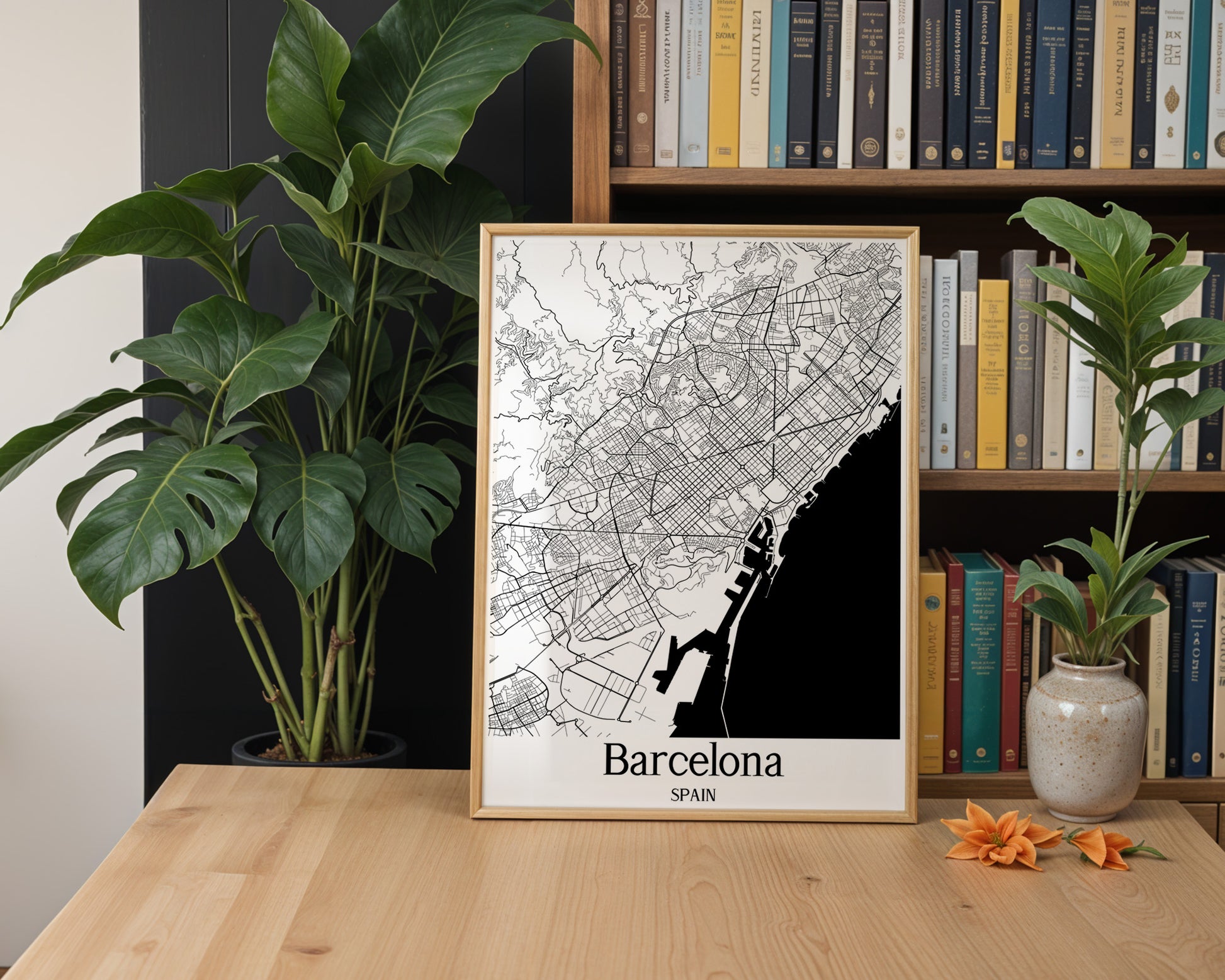 Barcelona Spain City Map Poster - GroovyGrove