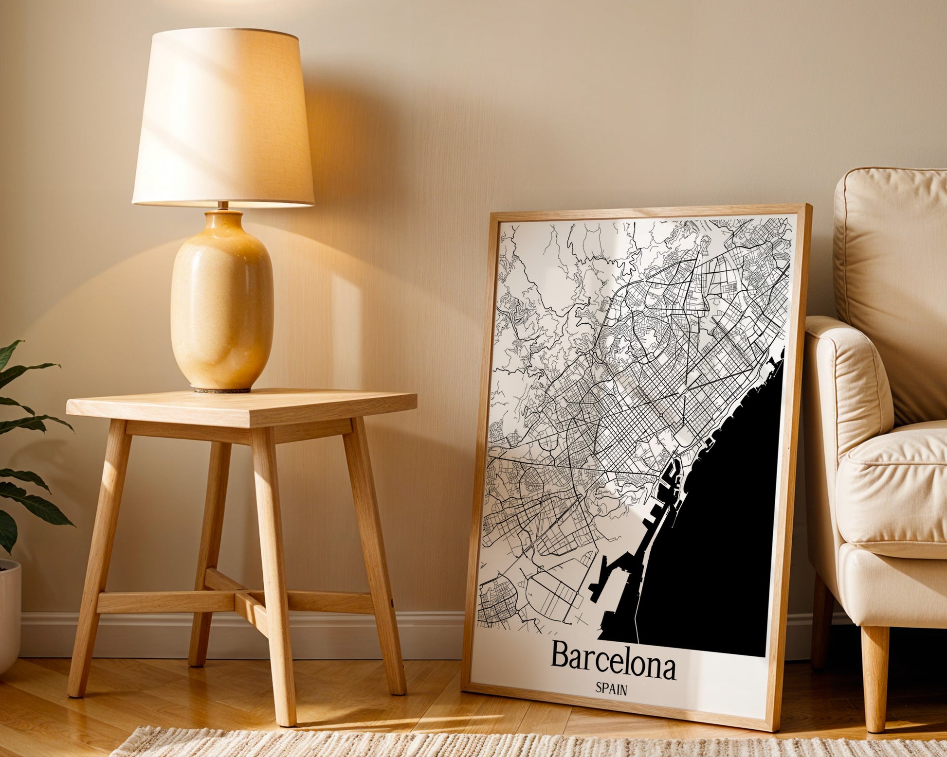 Barcelona Spain City Map Poster - GroovyGrove