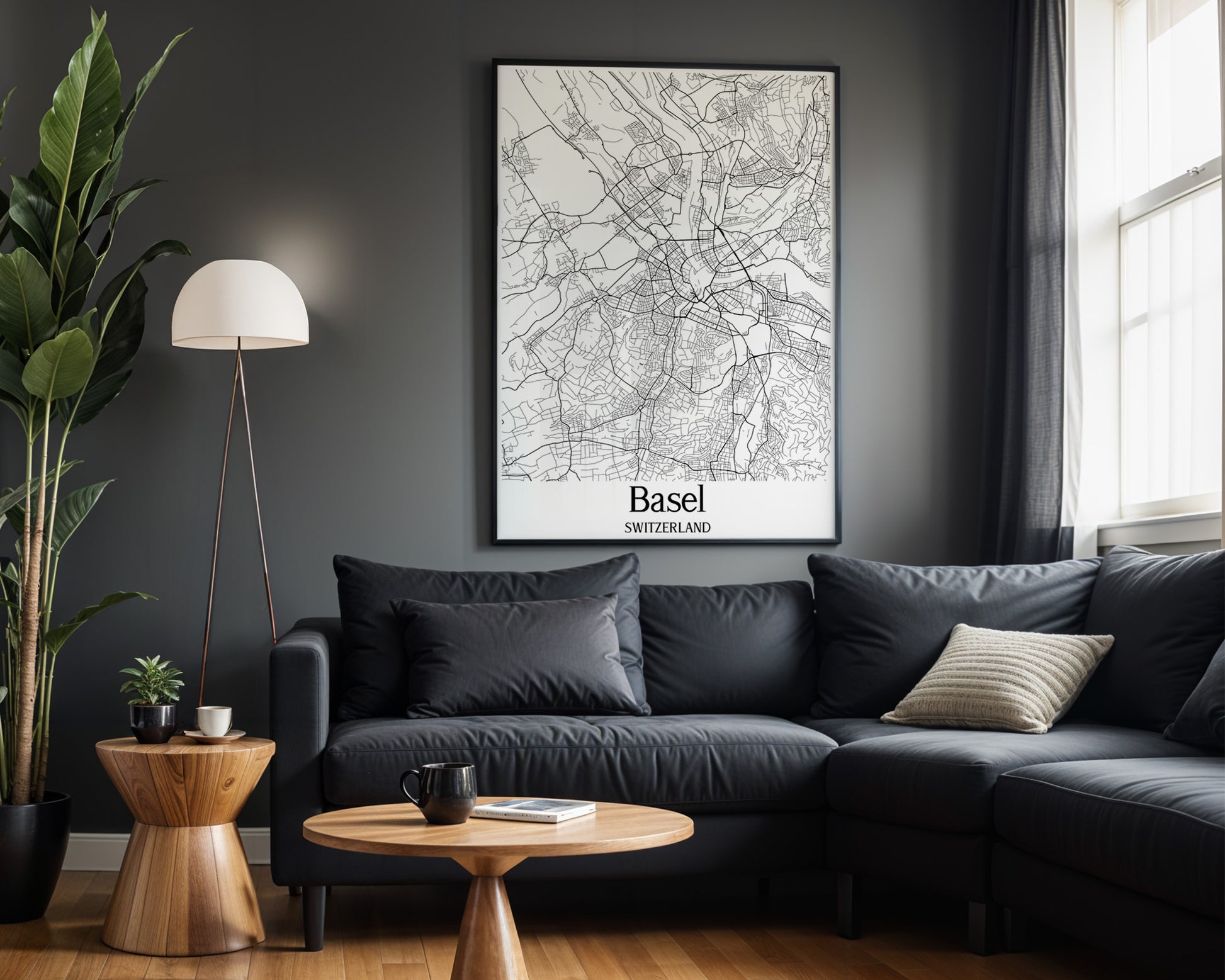 Basel Switzerland City Map Poster - GroovyGrove