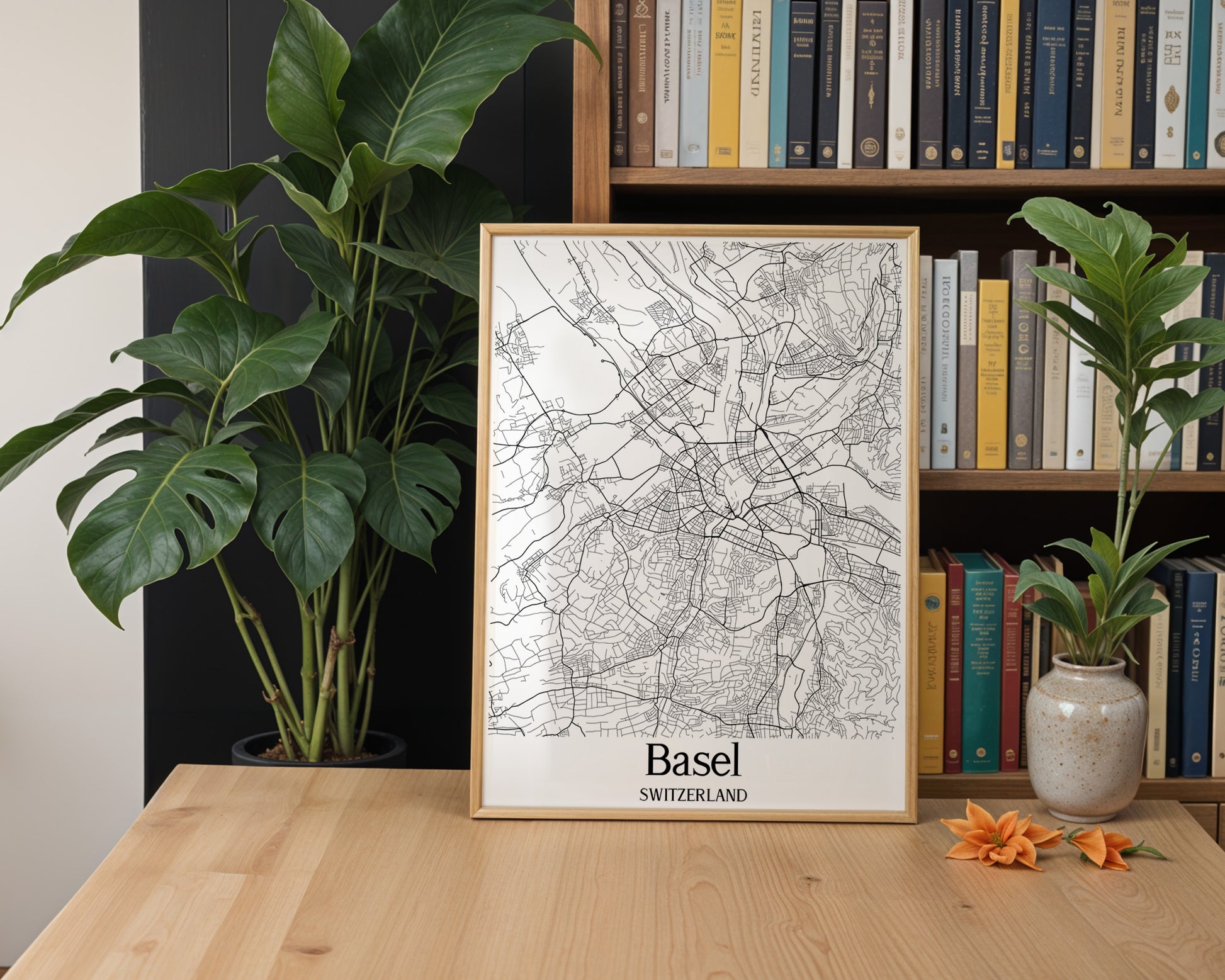 Basel Switzerland City Map Poster - GroovyGrove