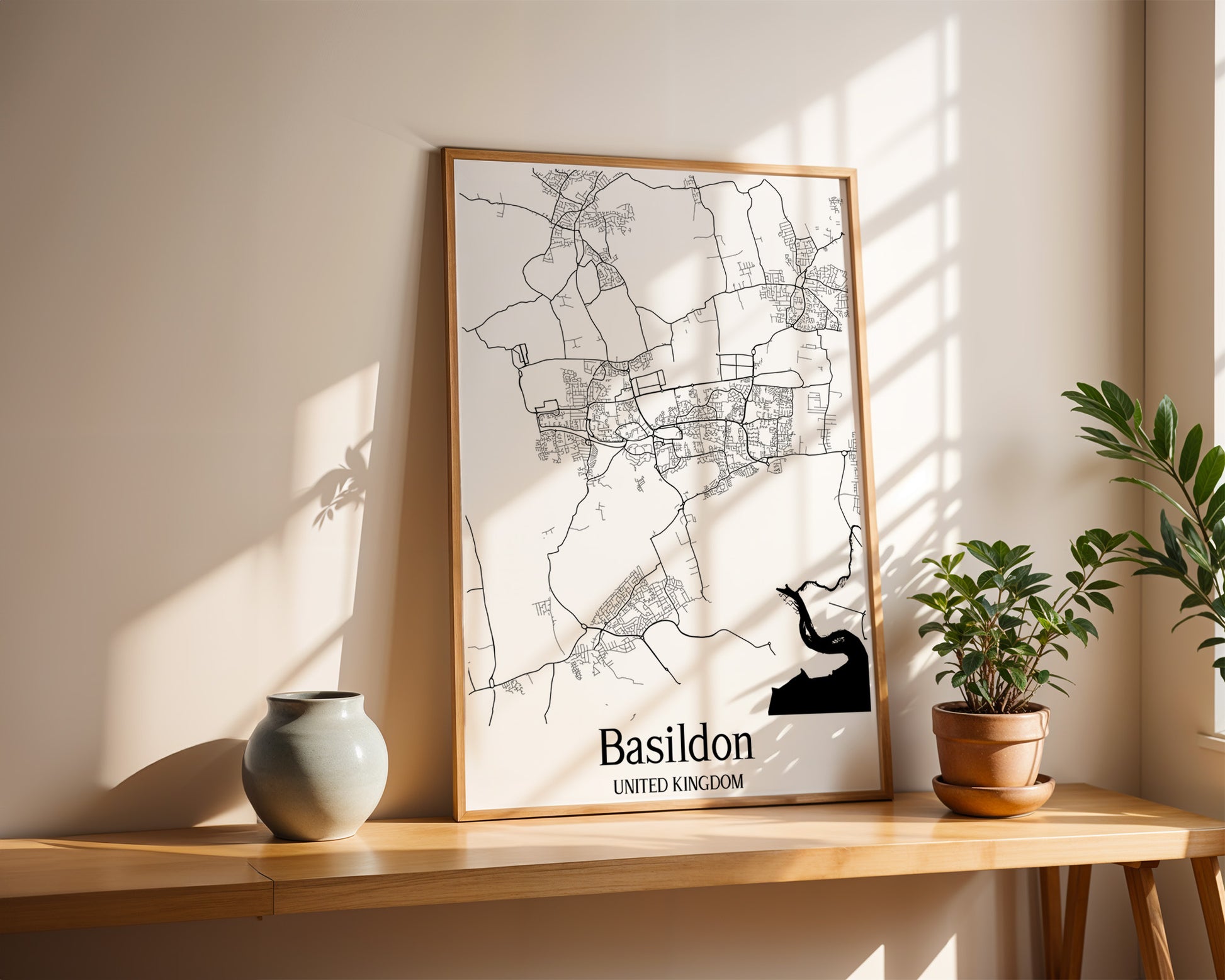 Basildon United Kingdom City Map Poster - GroovyGrove