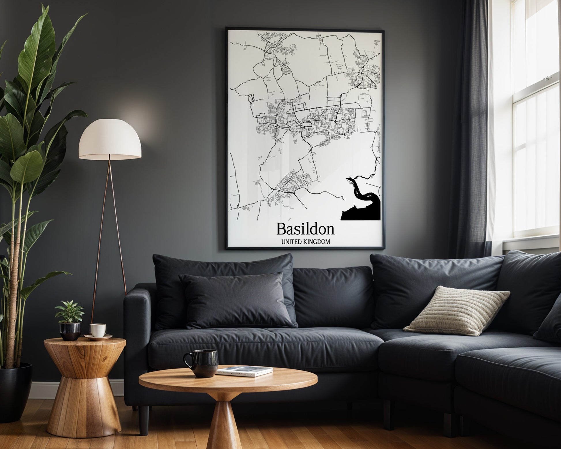 Basildon United Kingdom City Map Poster - GroovyGrove