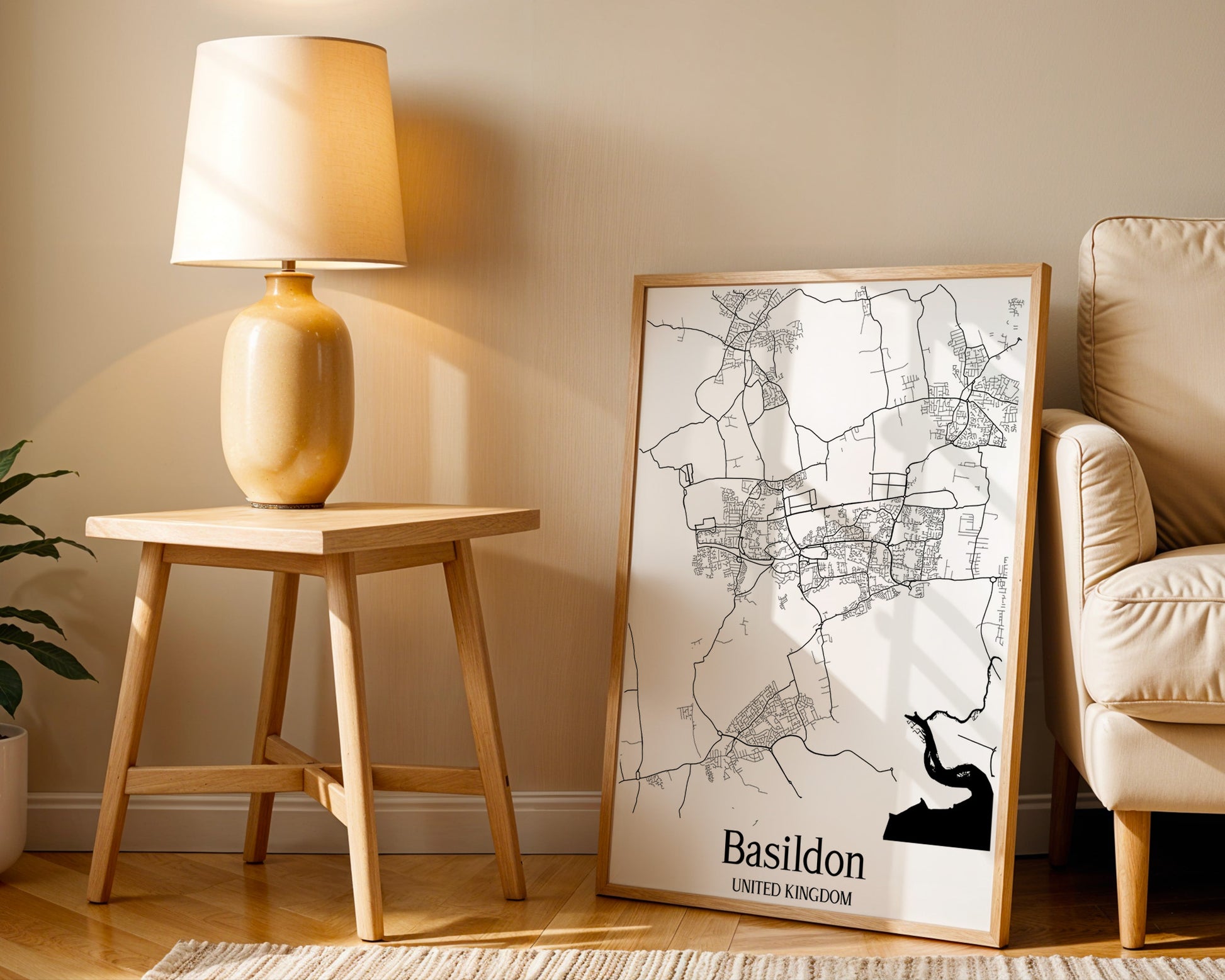 Basildon United Kingdom City Map Poster - GroovyGrove