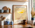 Bee's Knees Vintage Cocktail Poster - GroovyGrove