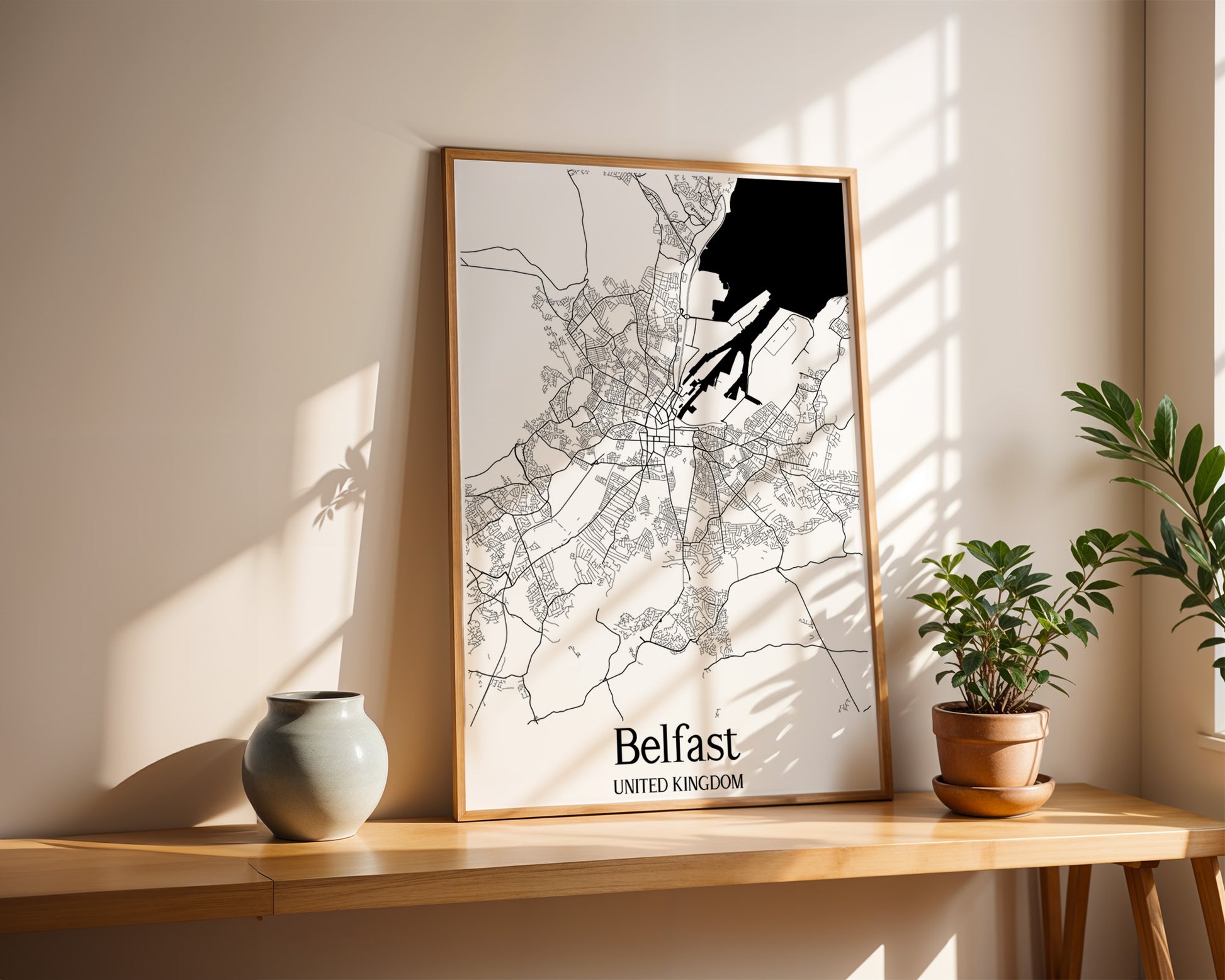 Belfast United Kingdom City Map Poster - GroovyGrove