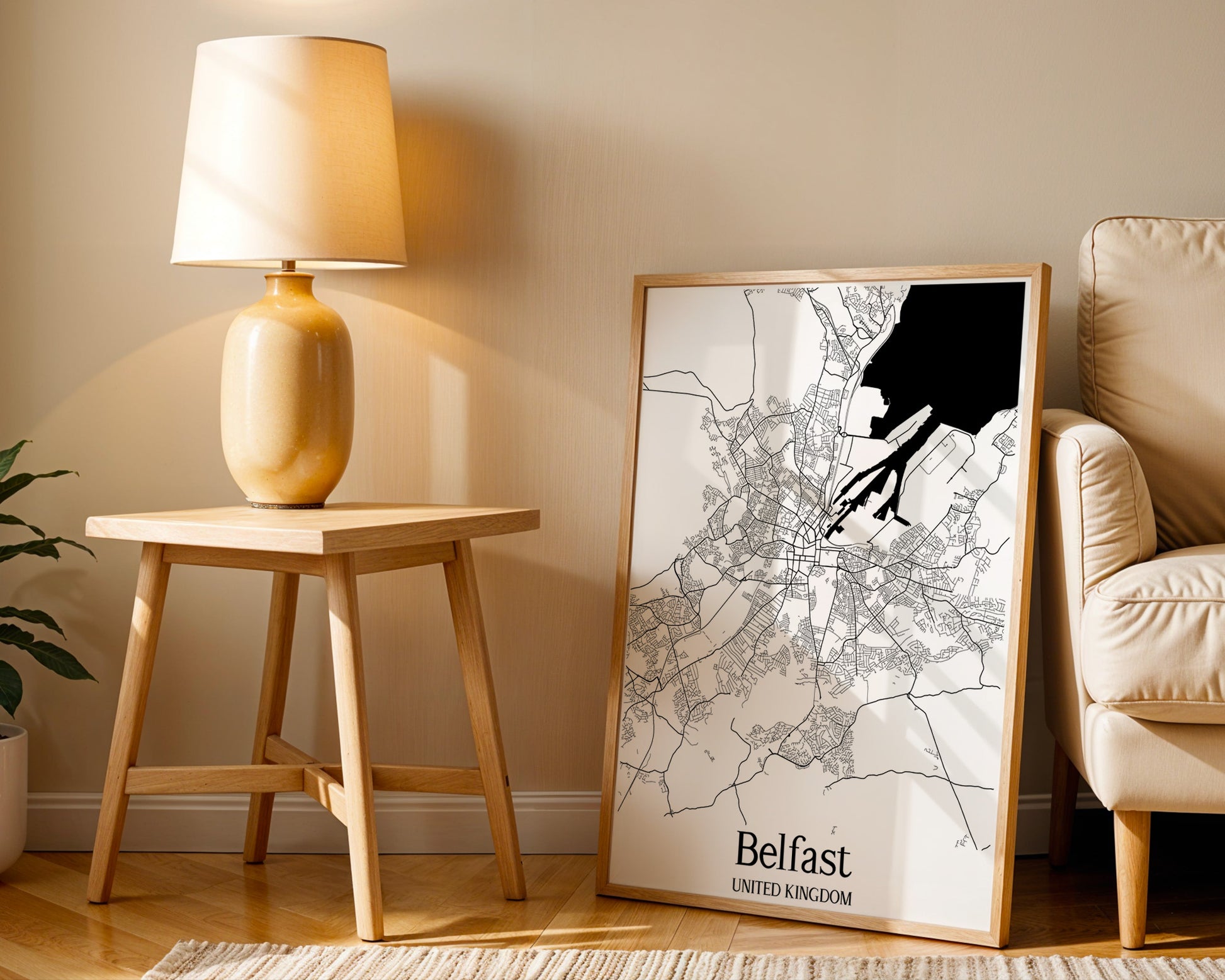 Belfast United Kingdom City Map Poster - GroovyGrove