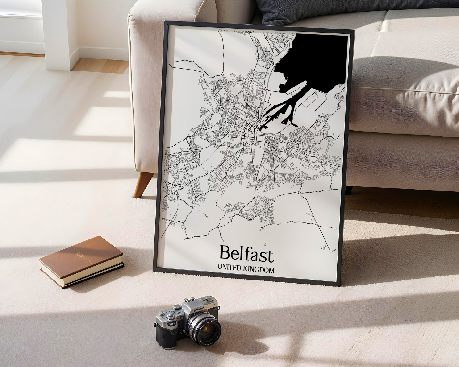 Belfast United Kingdom City Map Poster - GroovyGrove