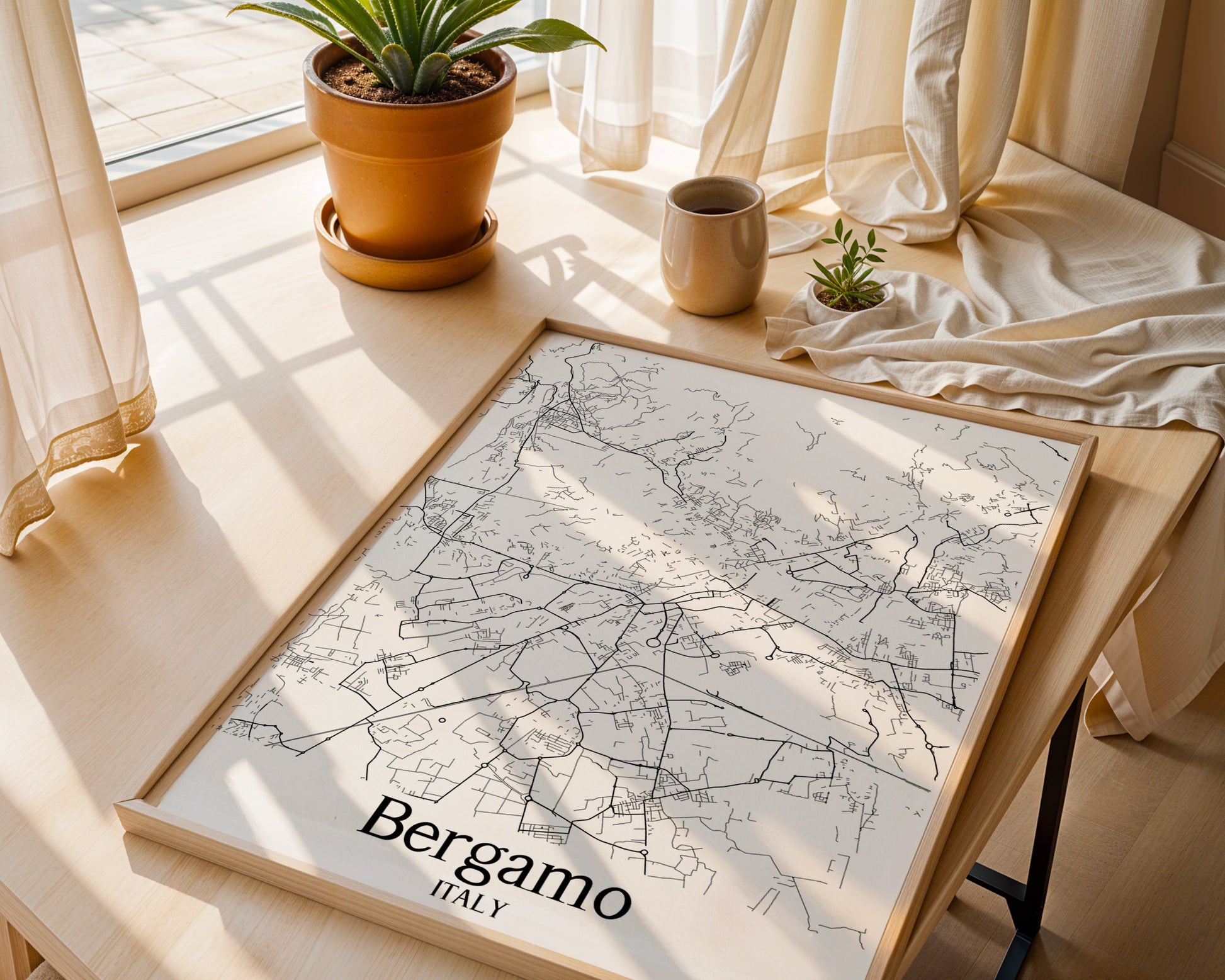 Bergamo Italy City Map Poster - GroovyGrove