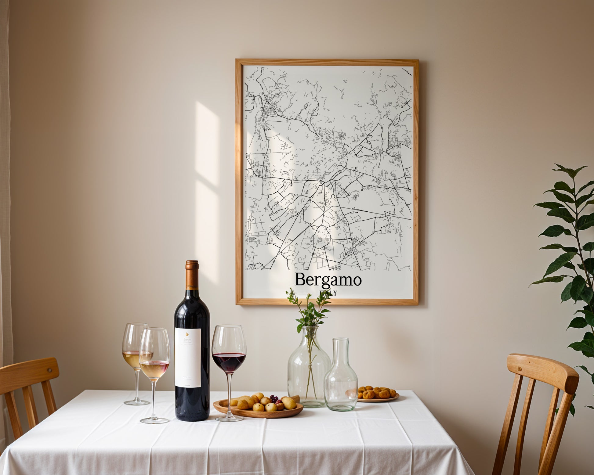 Bergamo Italy City Map Poster - GroovyGrove