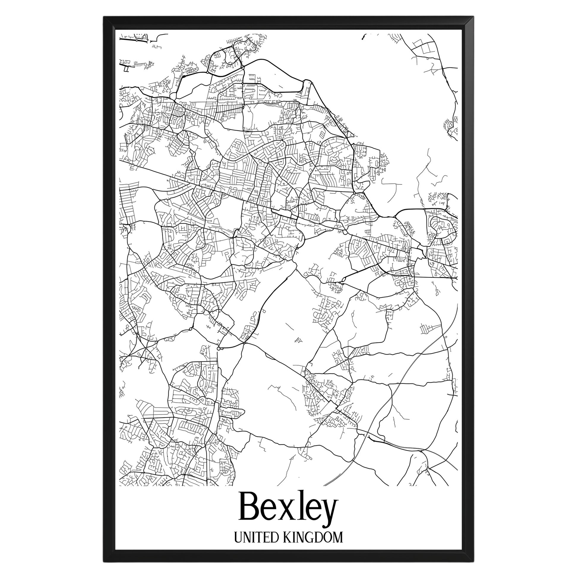 Bexley United Kingdom City Map Poster - GroovyGrove