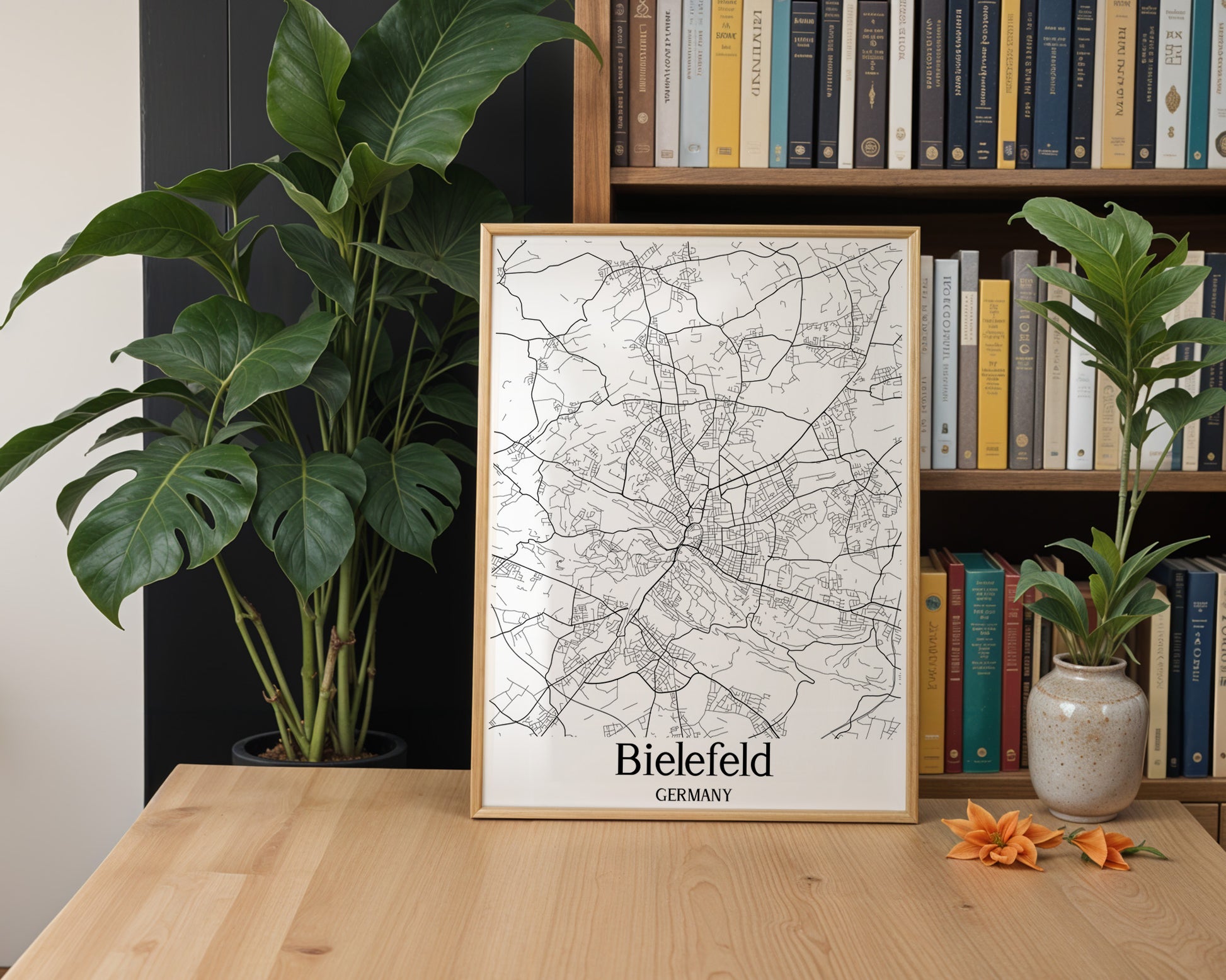 Bielefeld Germany City Map Poster - GroovyGrove