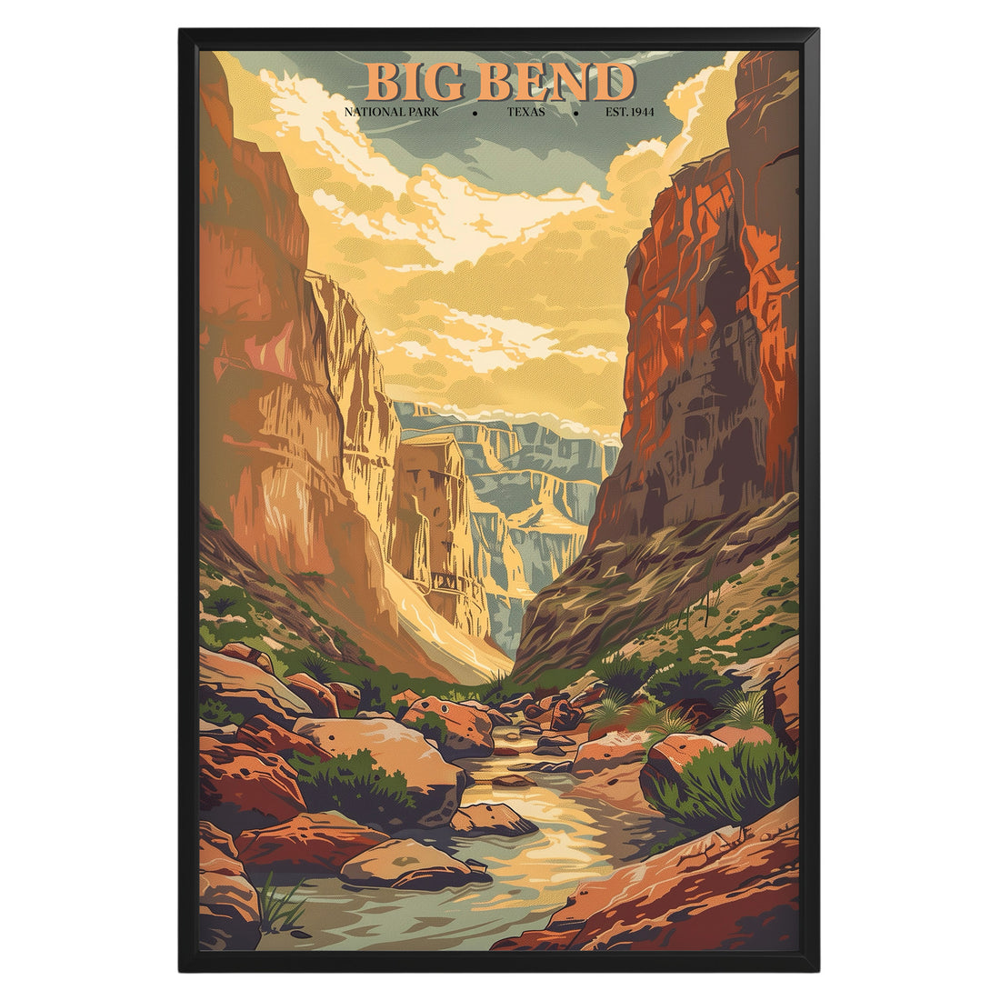 Big Bend National Park Vintage Poster - GroovyGrove